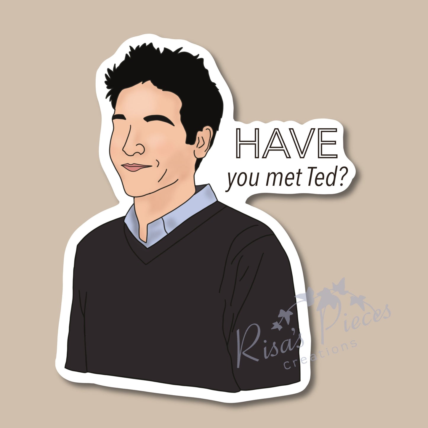 How I Met Your Mother Sticker Pack, HIMYM Stickers, Blue French Horn, Red Cowboy Boot, Ducky Tie, Yellow Umbrella, Have You Met Ted
