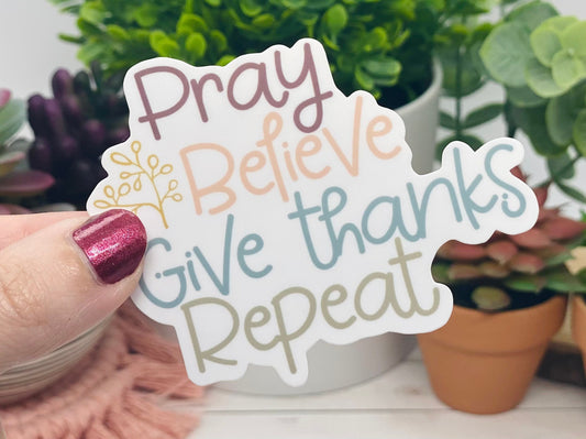 Prayer Sticker, Pray Sticker, Christian sticker, Have Faith, Encouragement Gift for Friend, Motivational Inspirational Sticker, For Sister