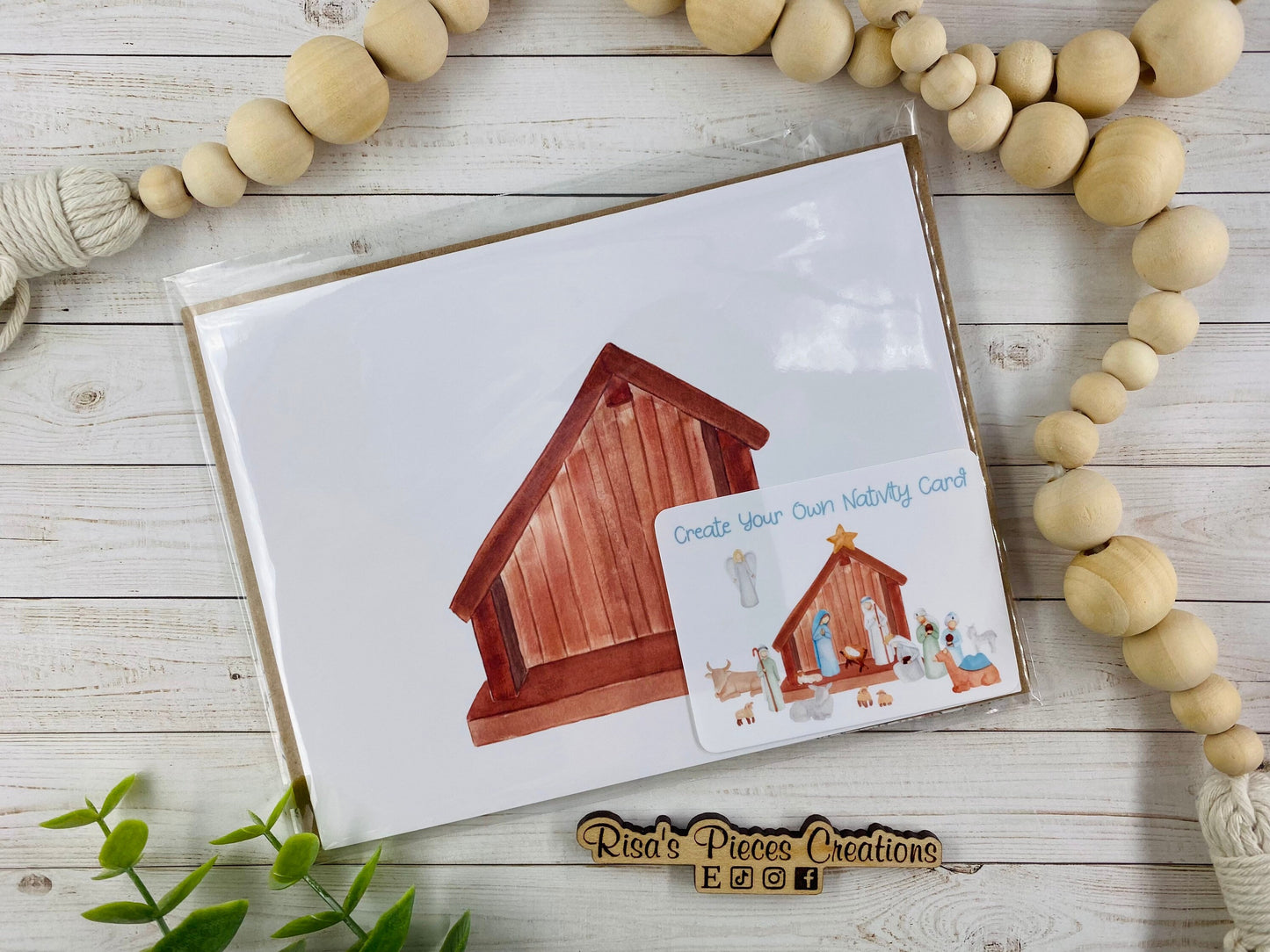 Create Your Own Nativity Card, Seasonal Cards, Merry Christmas, Cute Christmas Card, Christmas Craft for Kids, Nativity Stickers, Fun Cards