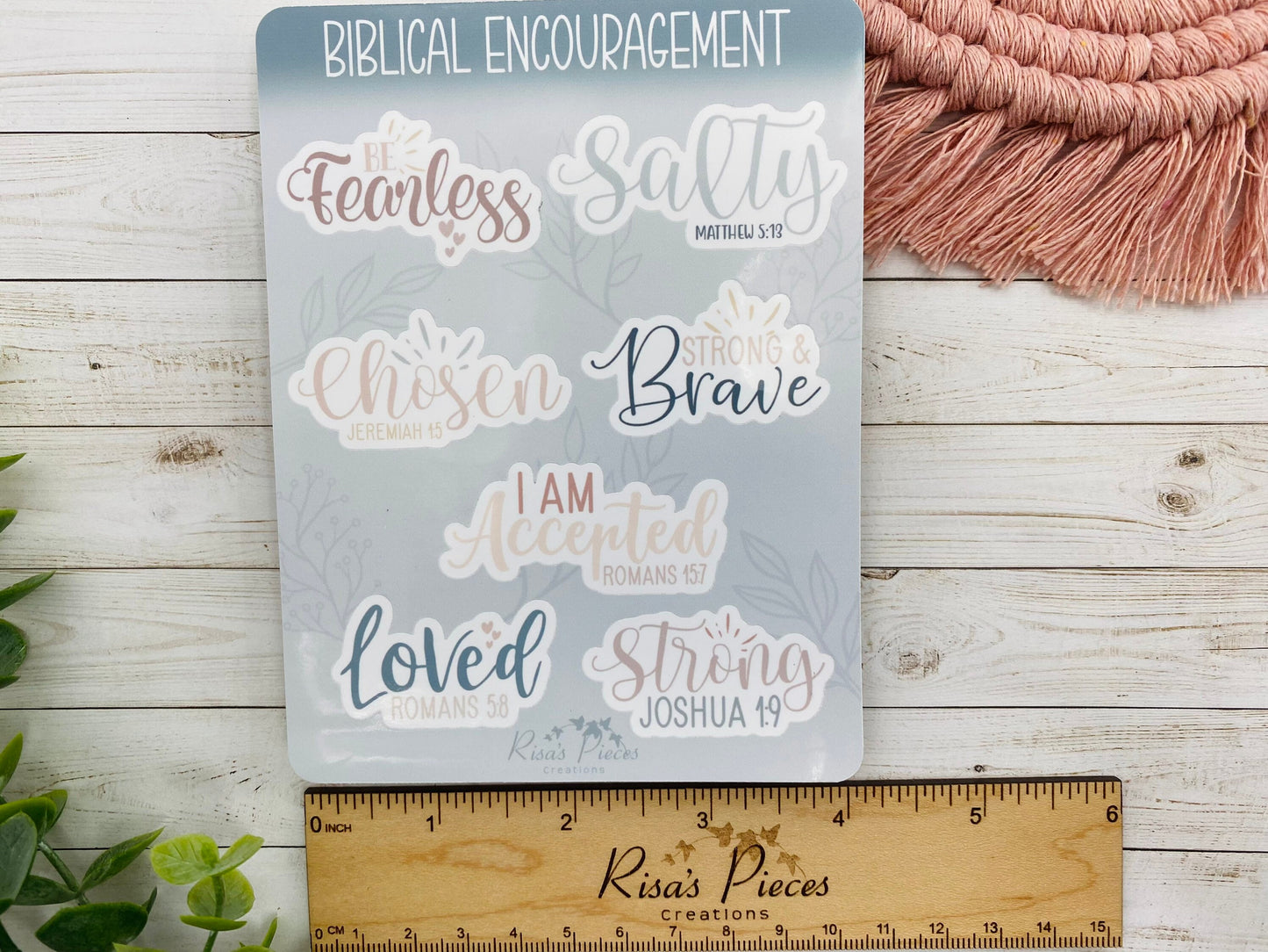 Christian Encouragement Sticker Sheet, Clear Stickers, Journal Stickers, Bible Promises, Bible Stickers for Sunday School, Inspirational