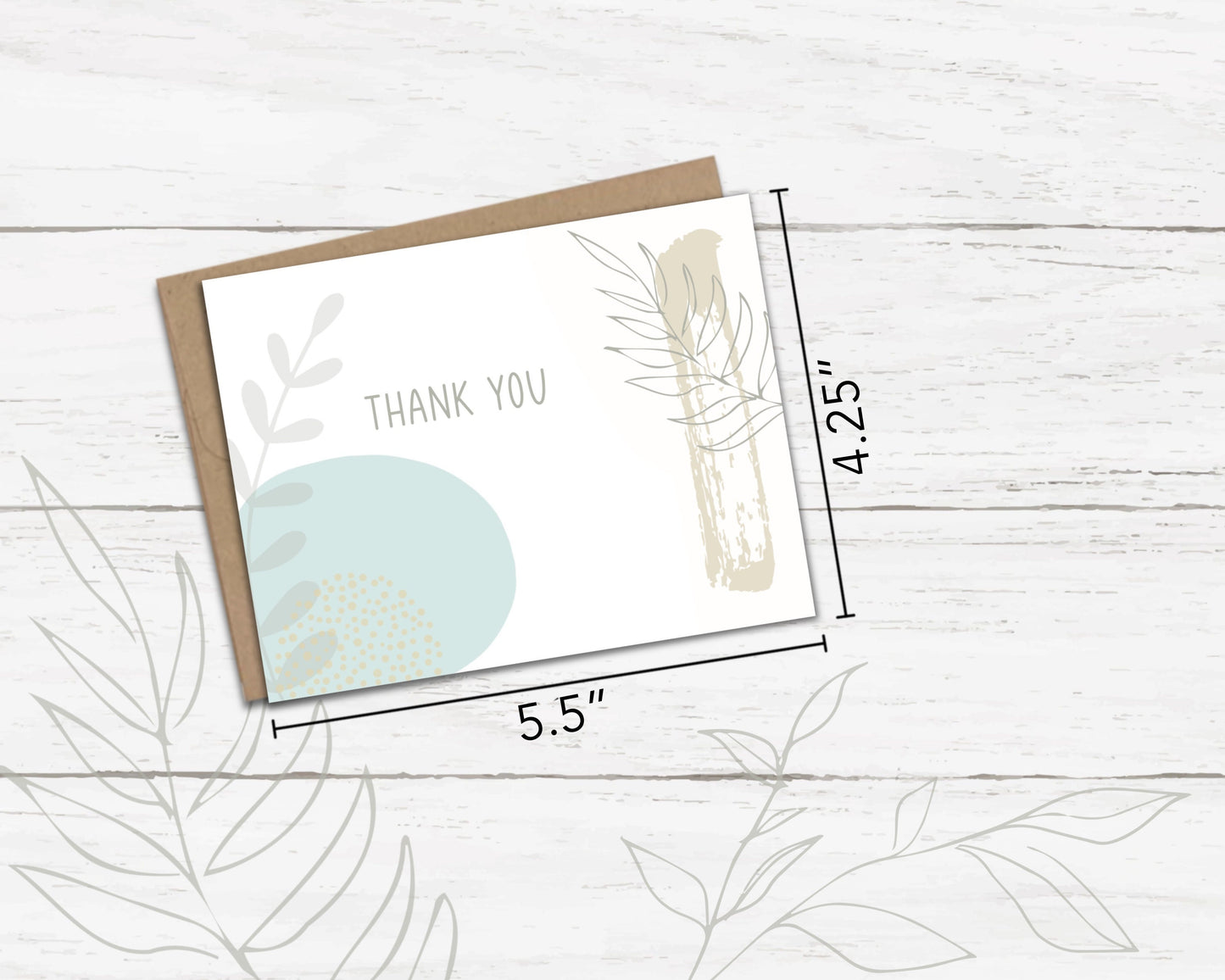Glossy Abstract Thank You Card set of 5 or 10 with Envelopes, for Friend, for Coworker, Wedding Thank You Cards, Bulk Cards, Abstract Art