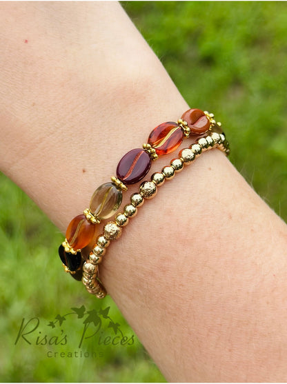 Coffee Bean Stretch Bracelet