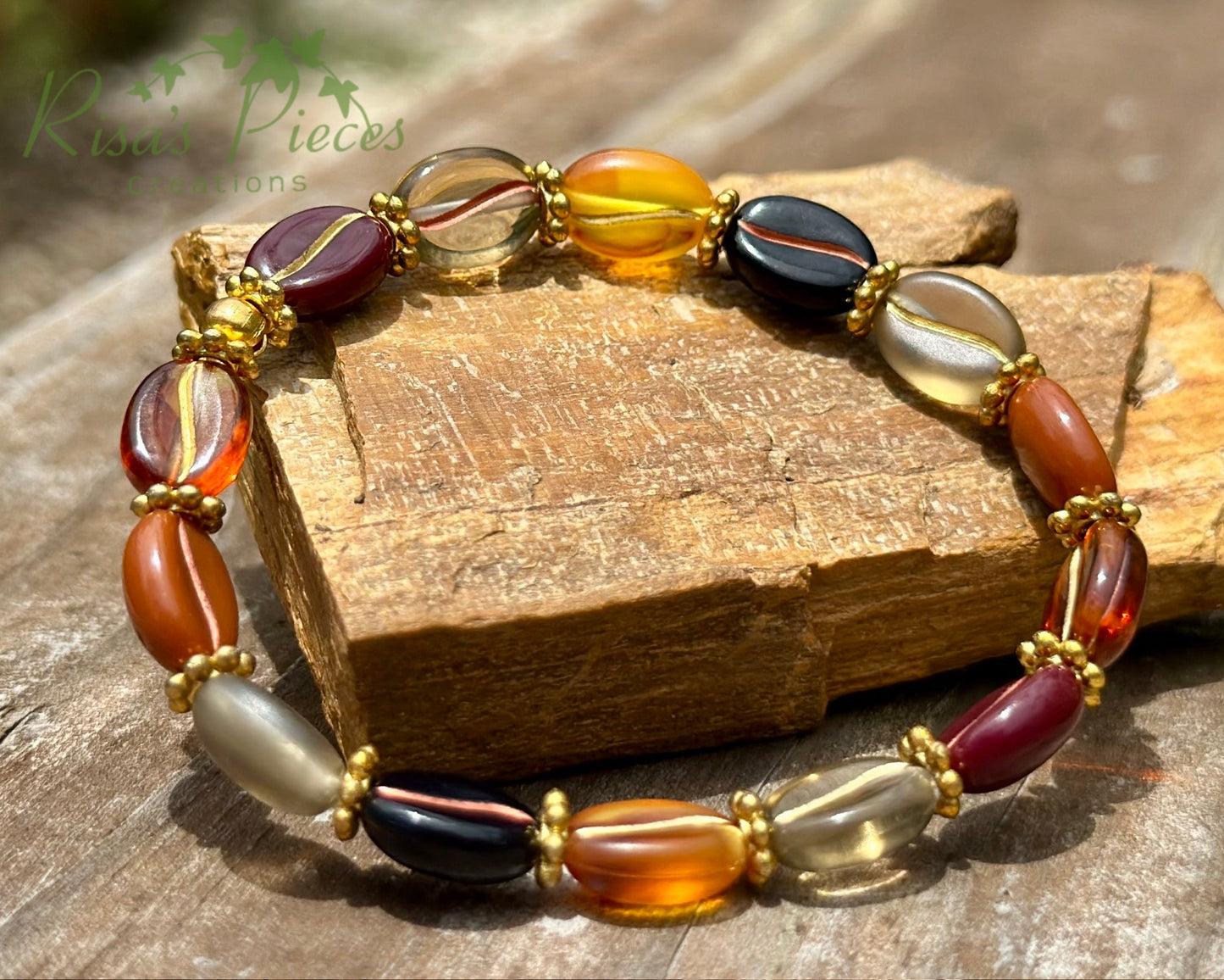 Coffee Bean Stretch Bracelet