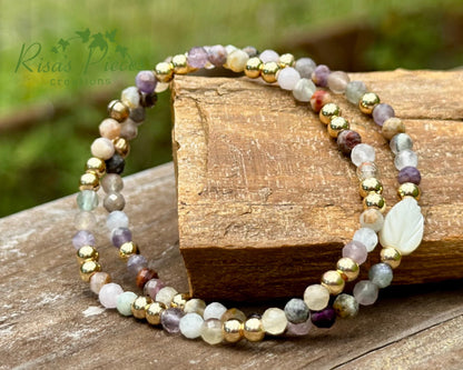 Faceted Mixed Gemstone Bracelet Set