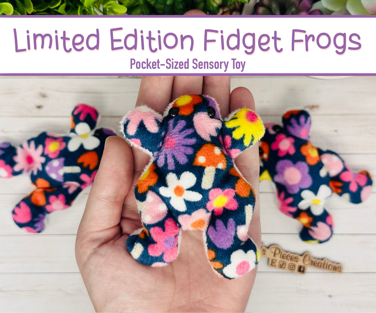 Limited Edition Floral Fidget Frog