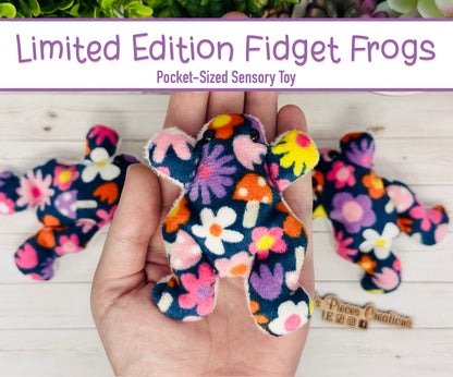 Limited Edition Floral Fidget Frog