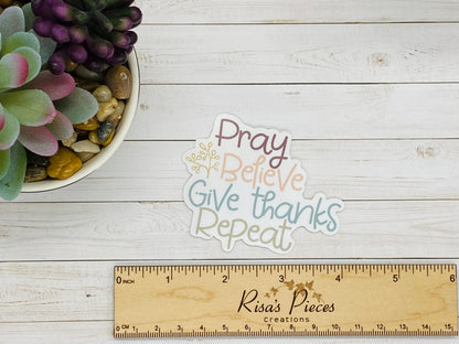 Prayer Sticker, Pray Sticker, Christian sticker, Have Faith, Encouragement Gift for Friend, Motivational Inspirational Sticker, For Sister