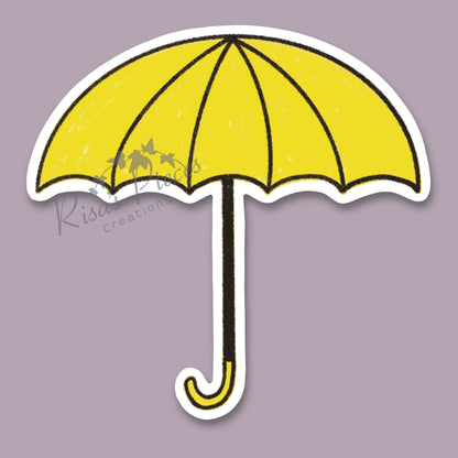 Yellow Umbrella Sticker, How I Met Your Mother Sticker, HIMYM Stickers, TV Show Stickers, Waterproof Stickers