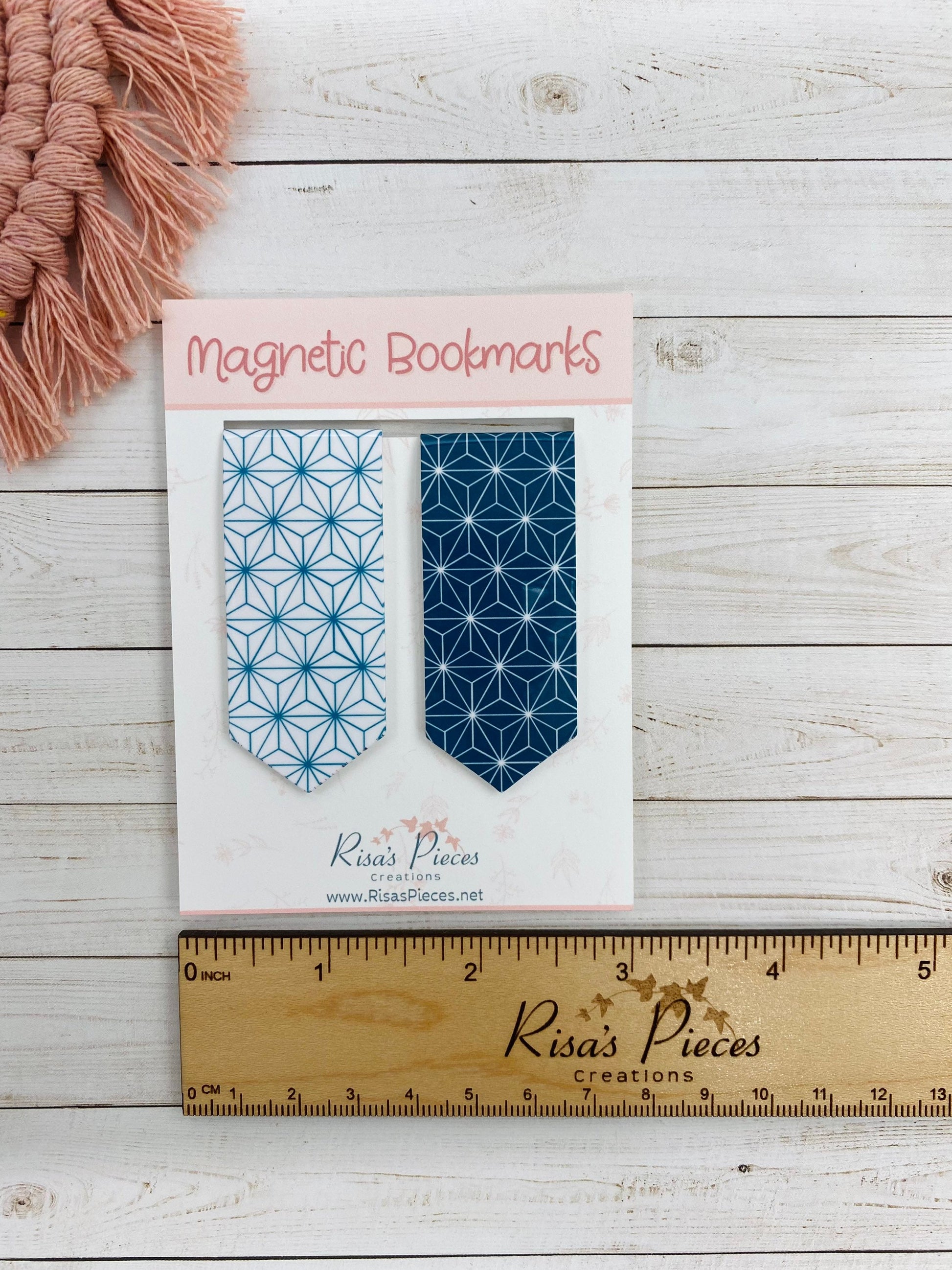 Geometric Magnetic Bookmark, Reading Accessory, Planner Accessory, Gift for teacher, for student, Easter Basket Idea, Gift for reader