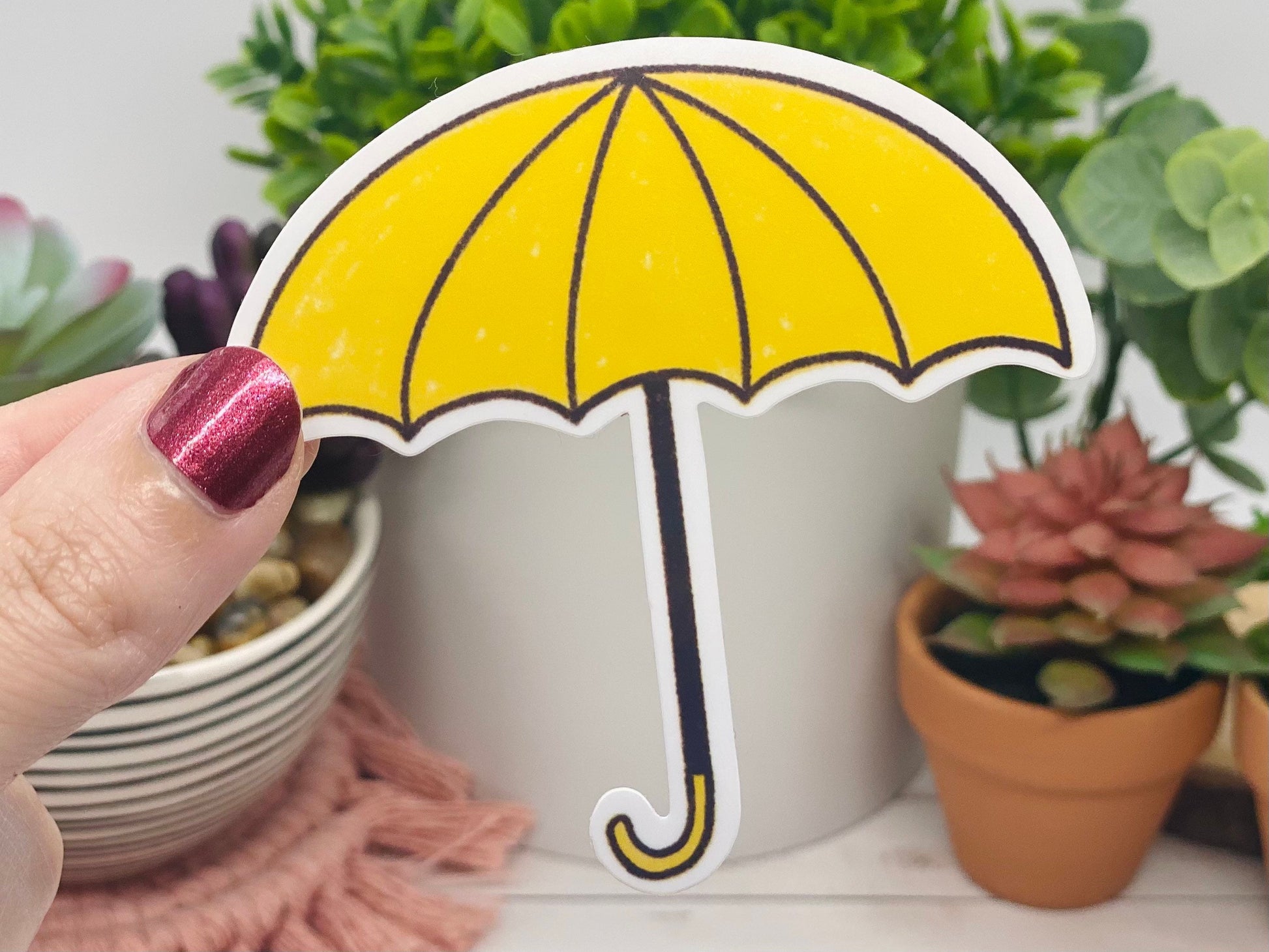 Yellow Umbrella Sticker, How I Met Your Mother Sticker, HIMYM Stickers, TV Show Stickers, Waterproof Stickers