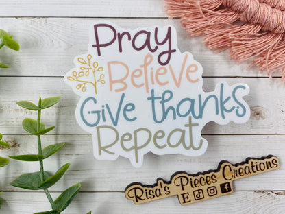 Prayer Sticker, Pray Sticker, Christian sticker, Have Faith, Encouragement Gift for Friend, Motivational Inspirational Sticker, For Sister