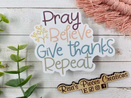 Prayer Sticker, Pray Sticker, Christian sticker, Have Faith, Encouragement Gift for Friend, Motivational Inspirational Sticker, For Sister