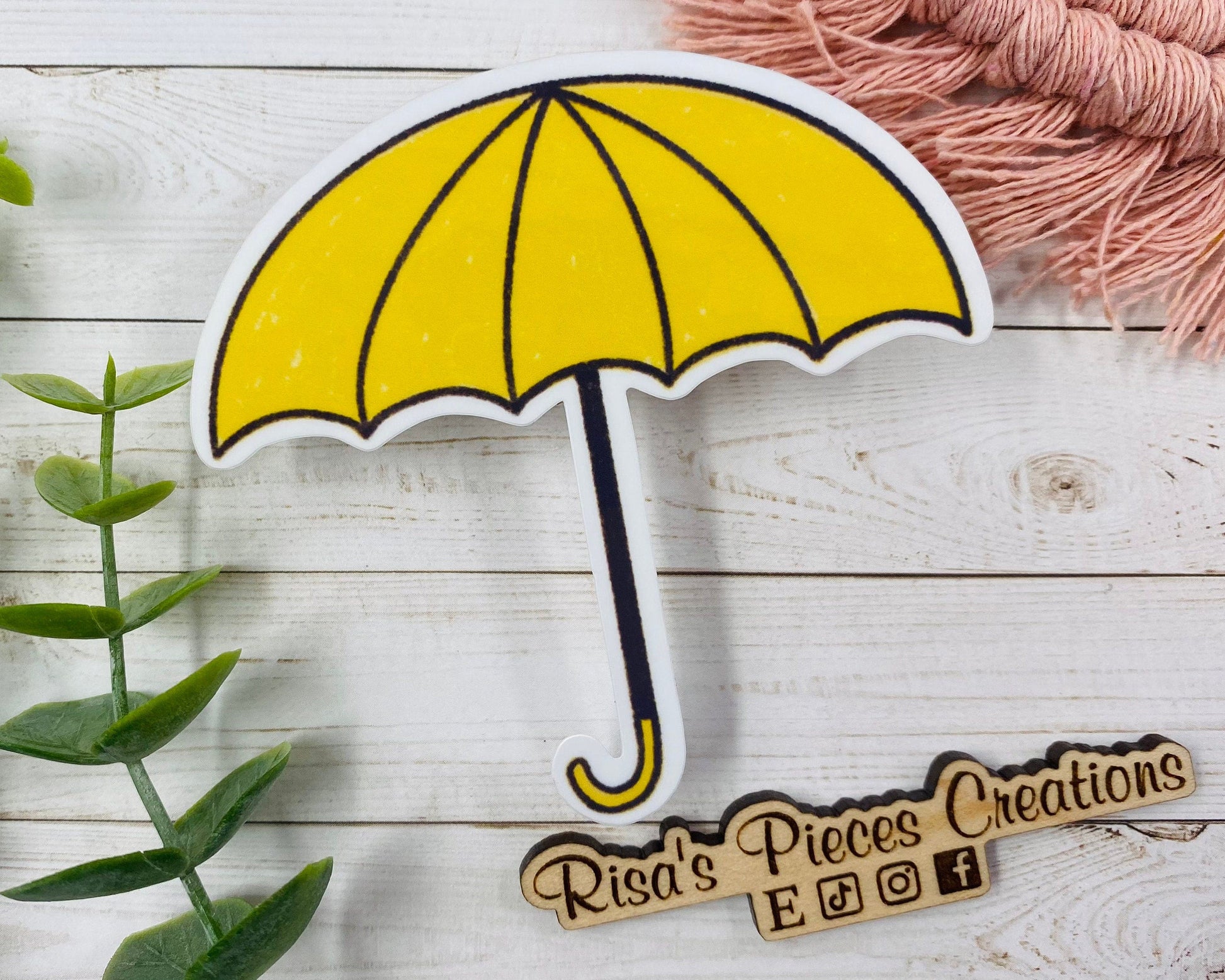 Yellow Umbrella Sticker, How I Met Your Mother Sticker, HIMYM Stickers, TV Show Stickers, Waterproof Stickers