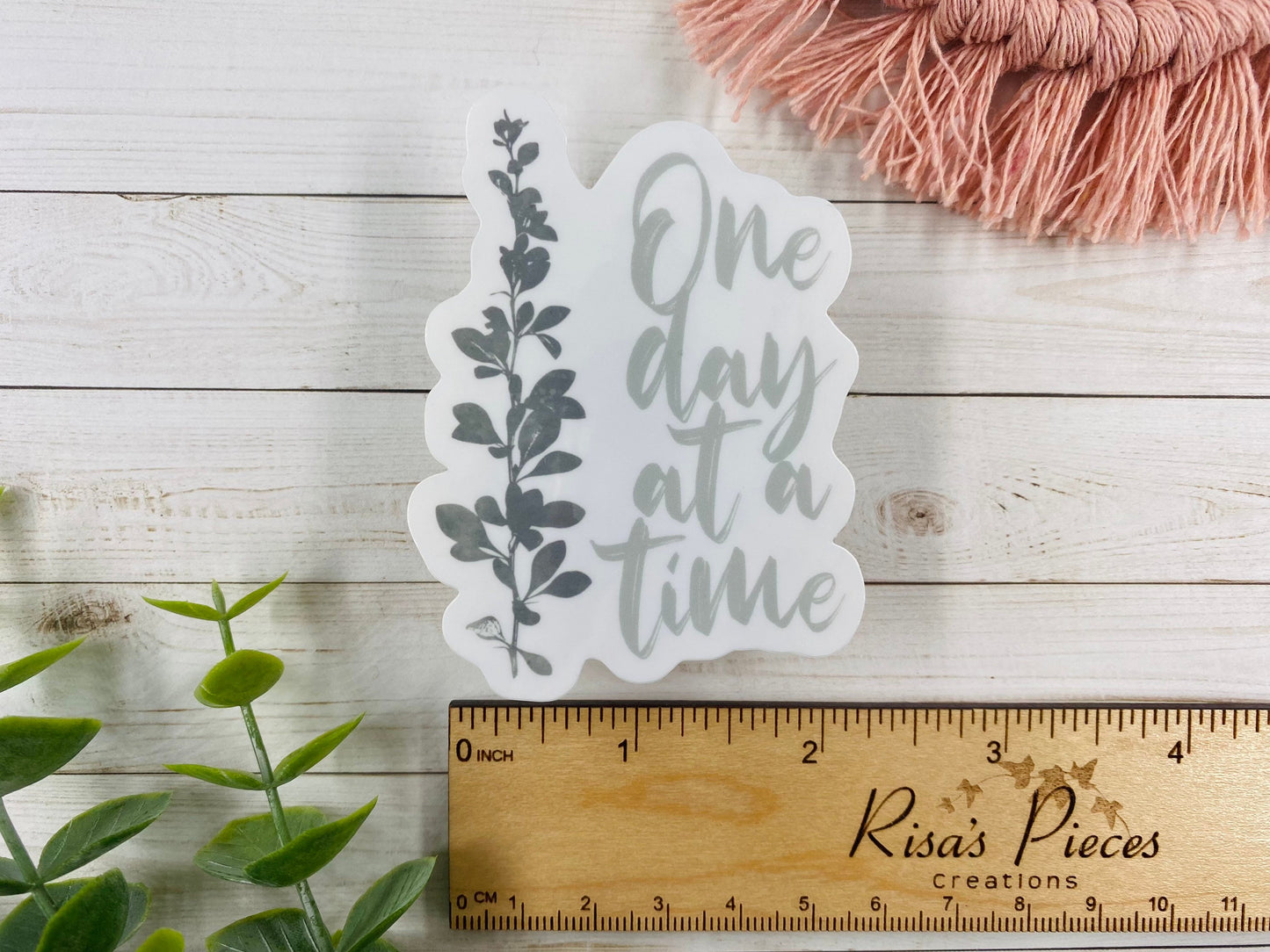 One Day at a Time Sticker, Inspirational Sticker, AA Quotes, Encouraging Sticker, Sobriety Sticker, Recovery Gift, 12 Step Sticker