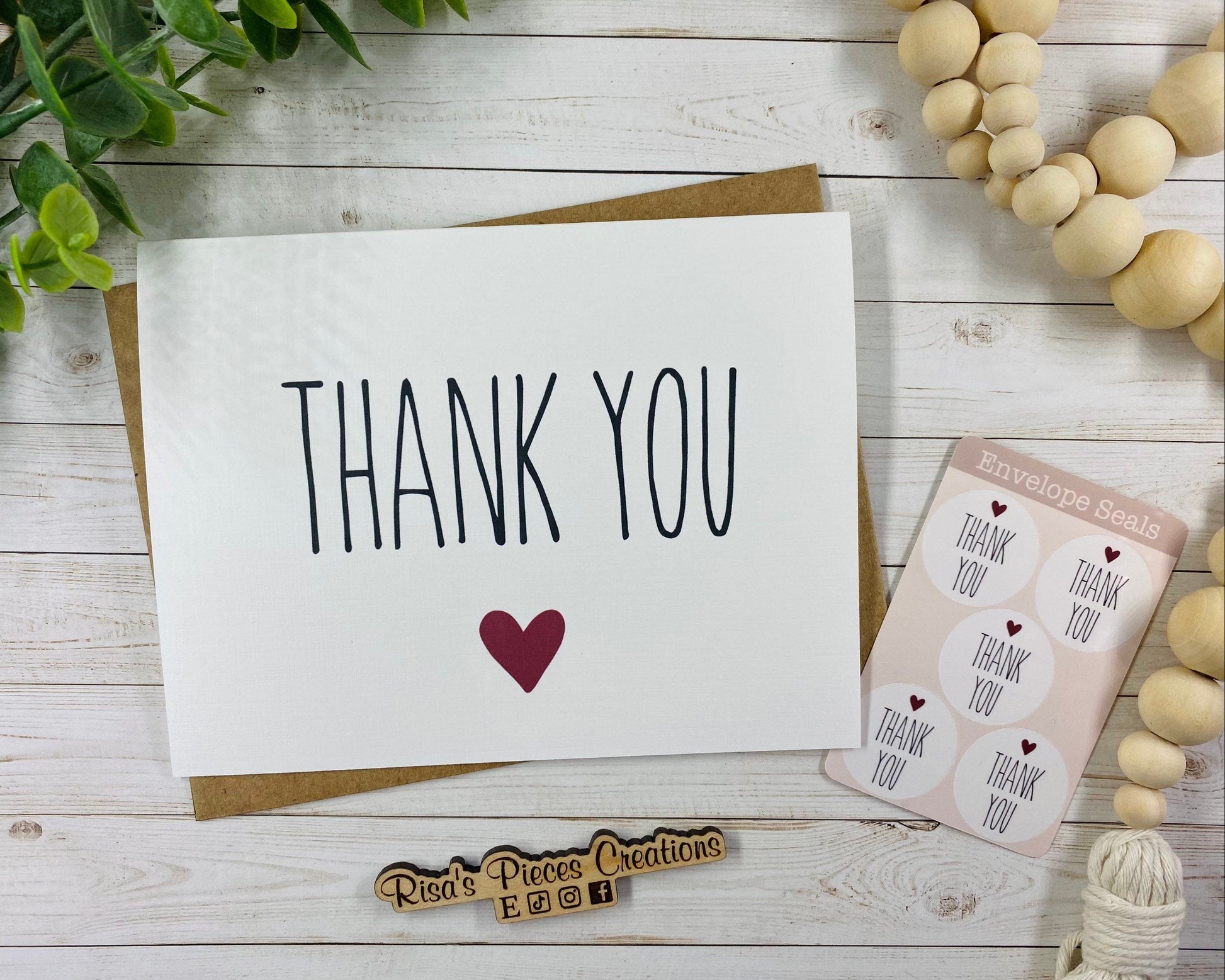 Linen Texture Thank You Card set of 5 or 10 with Envelopes, Minimalist Card, Greeting Card, Blank Card, Bulk Thank You Notes, for Wedding