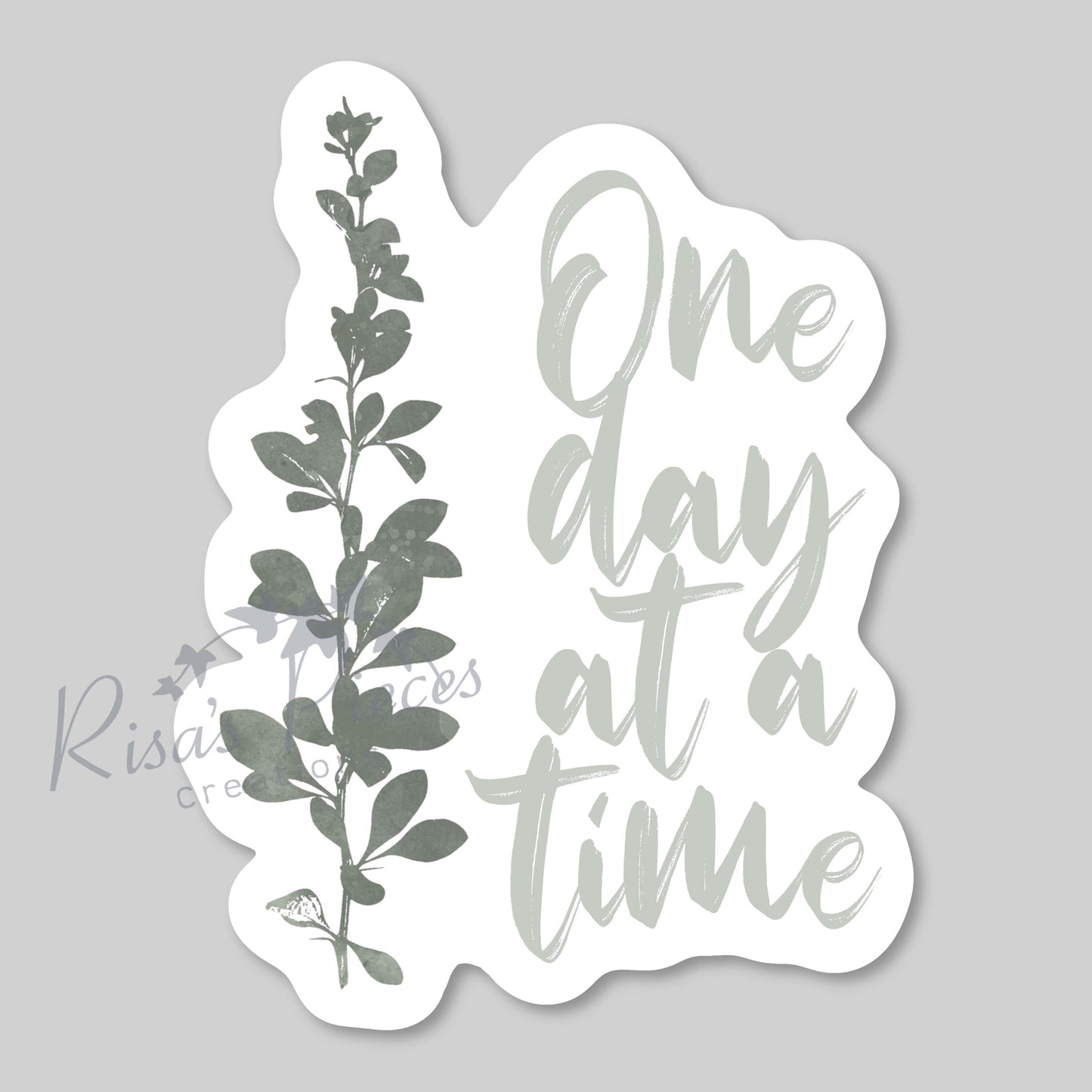 One Day at a Time Sticker, Inspirational Sticker, AA Quotes, Encouraging Sticker, Sobriety Sticker, Recovery Gift, 12 Step Sticker