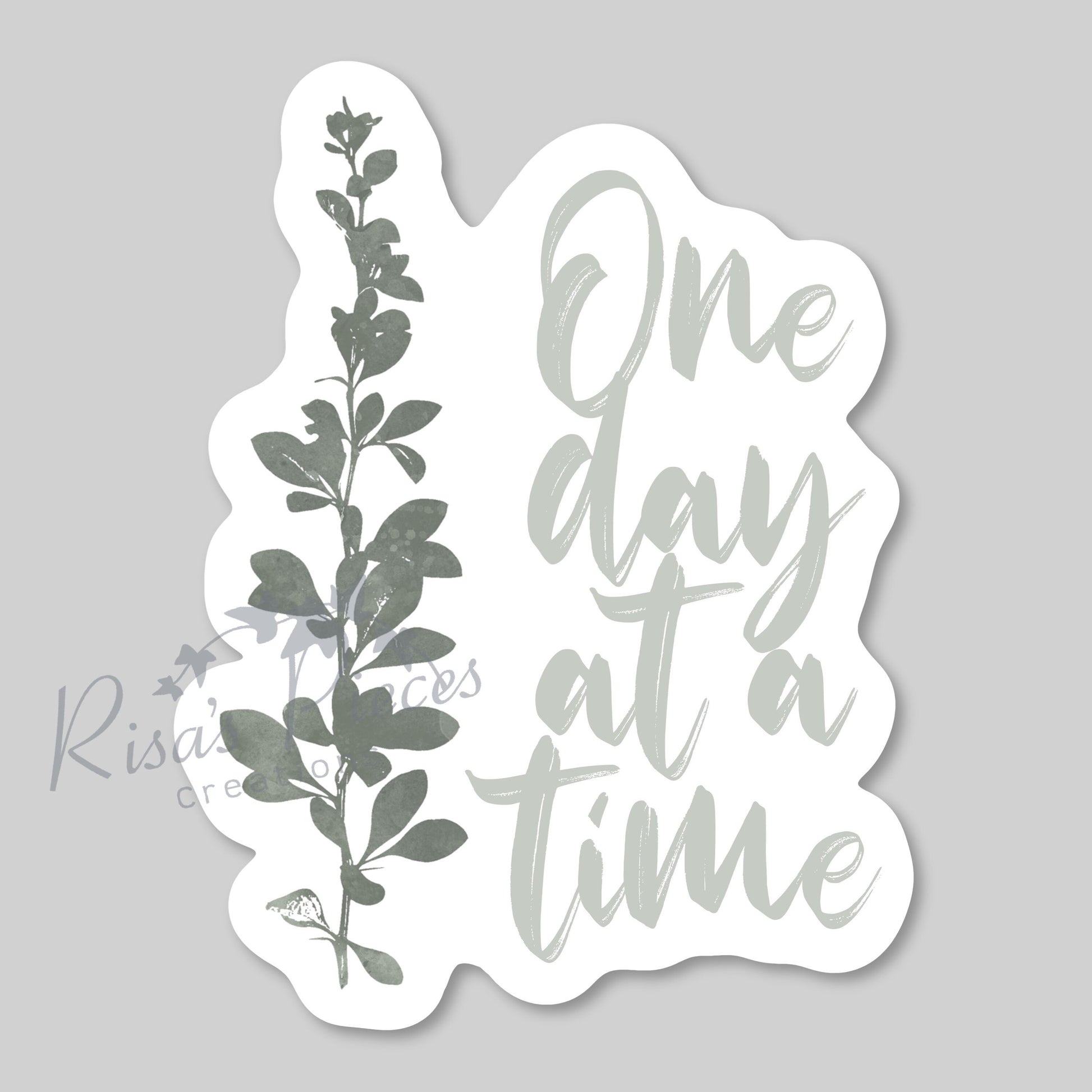 One Day at a Time Sticker, Inspirational Sticker, AA Quotes, Encouraging Sticker, Sobriety Sticker, Recovery Gift, 12 Step Sticker