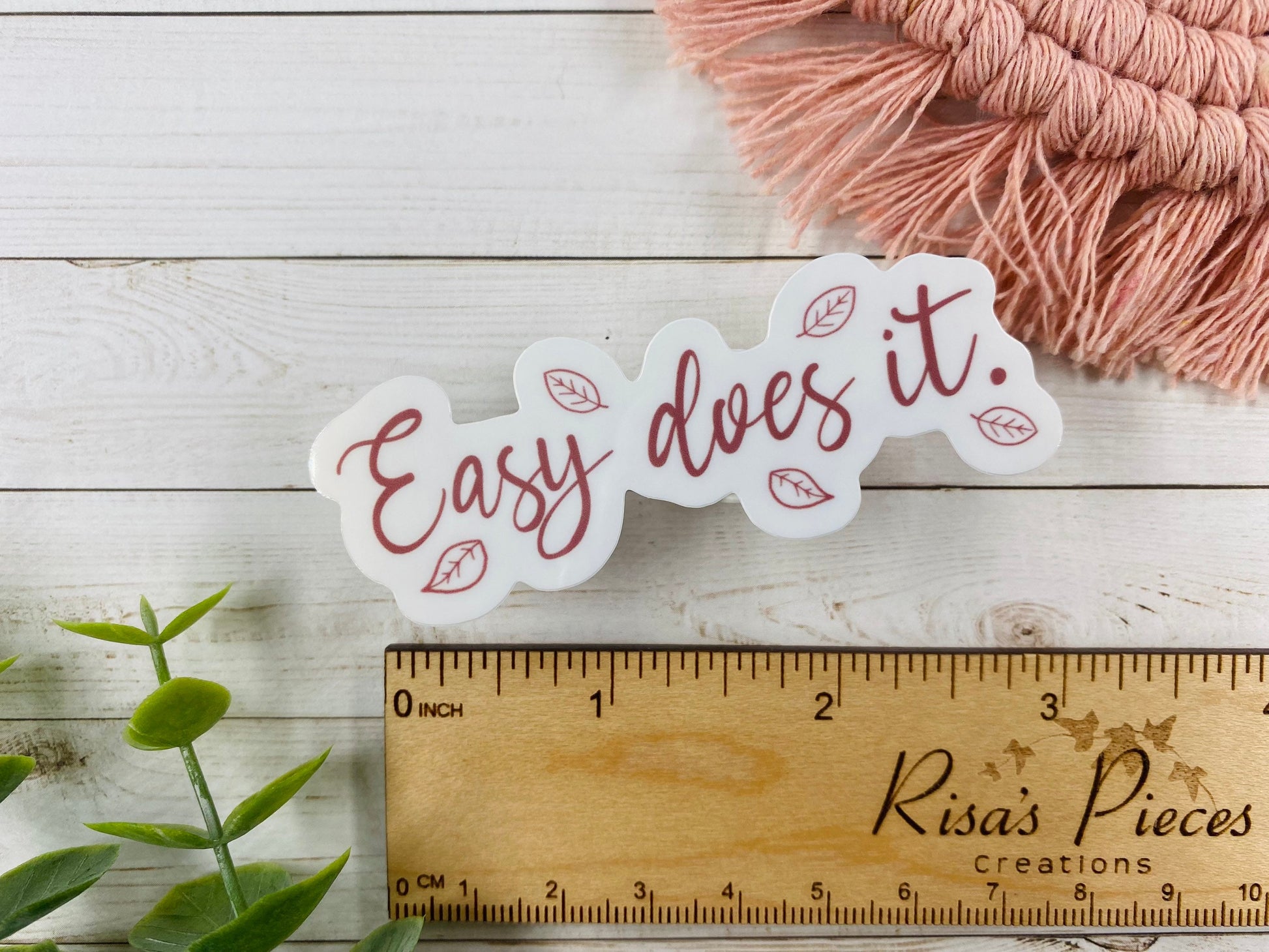 Easy Does It Sticker, Inspirational Sticker, AA Quotes, Encouraging Sticker, Sobriety Sticker, Recovery Gift, 12 Step Sticker