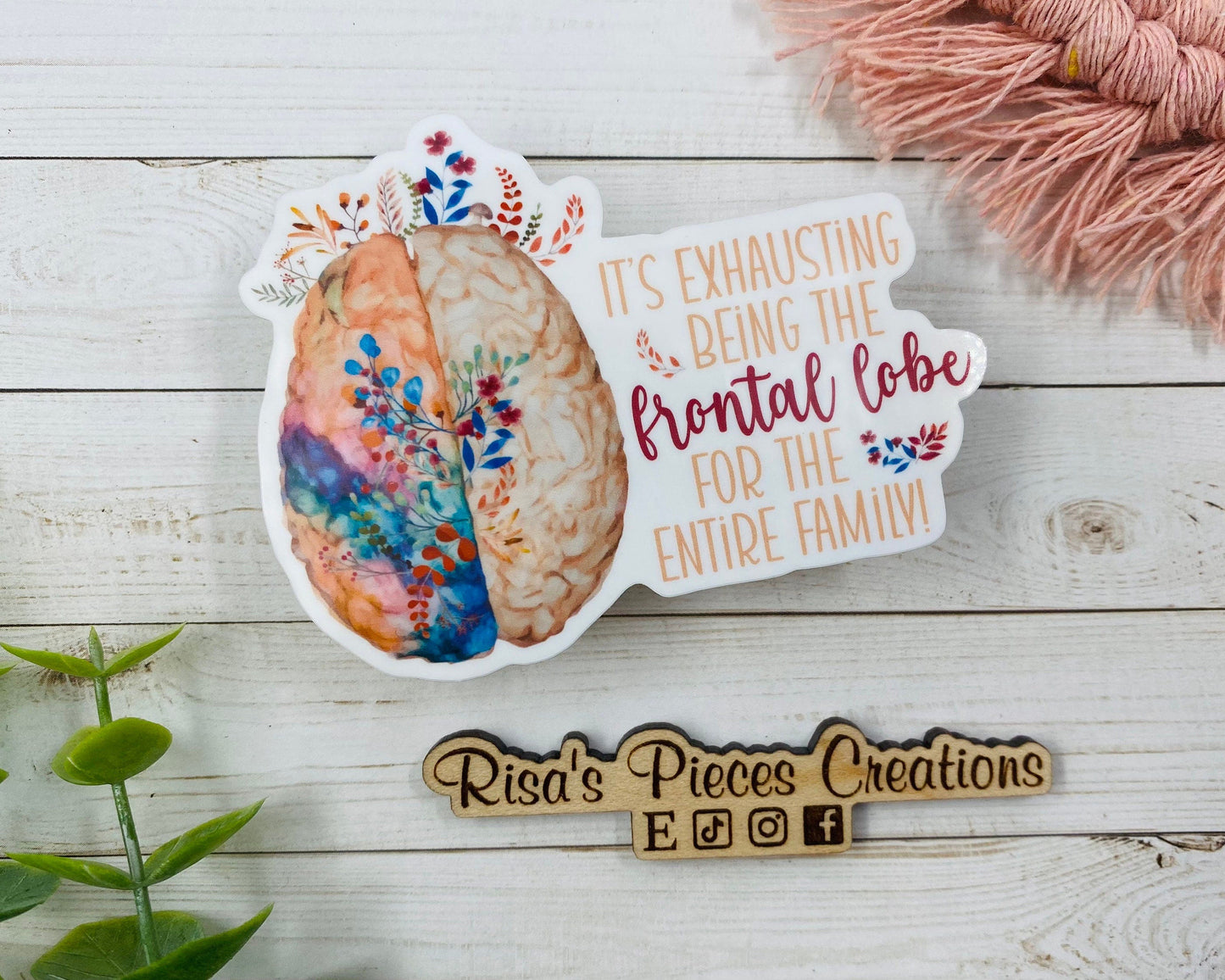 ADHD Sticker, Frontal Lobe Sticker, ADHD Brain, Gift for Mom, Neurodivergent Sticker, ADHD Family, Toddler Mom, For mom of Teenagers, easter