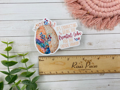 ADHD Sticker, Frontal Lobe Sticker, ADHD Brain, Gift for Mom, Neurodivergent Sticker, ADHD Family, Toddler Mom, For mom of Teenagers, easter