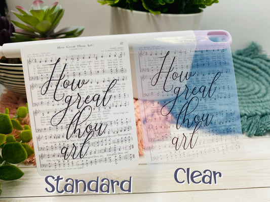 How Great Thou Art Sticker, Christian stickers for laptop, Then Sings My Soul, Christian Hymns, Gift for Mom, for Friend