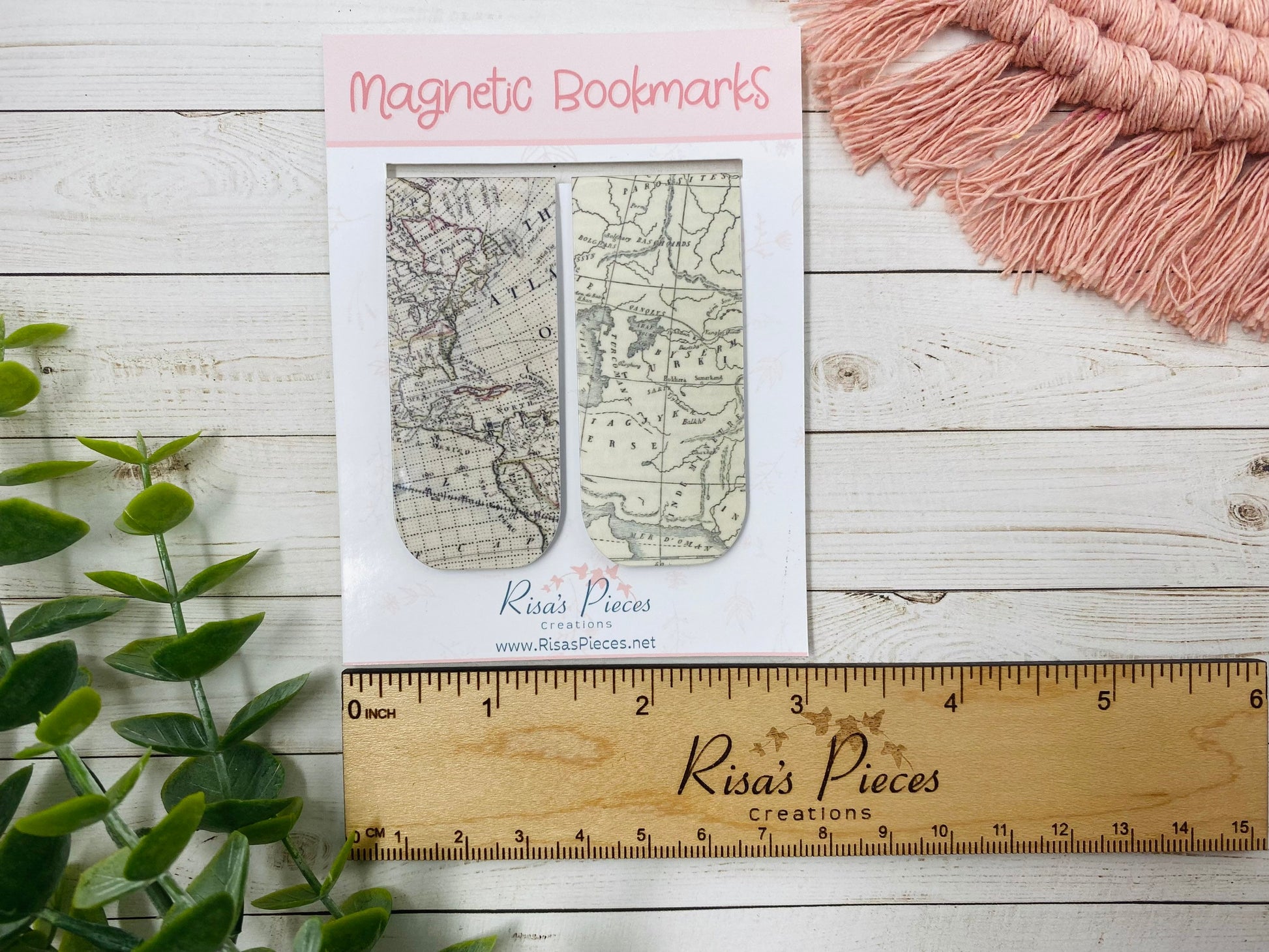 Antique Maps Magnetic Bookmarks, Planner Accessory, Book Lover, Gift for Husband, For Father, Fathers Day Gift, Cartography Gift, Old Maps,