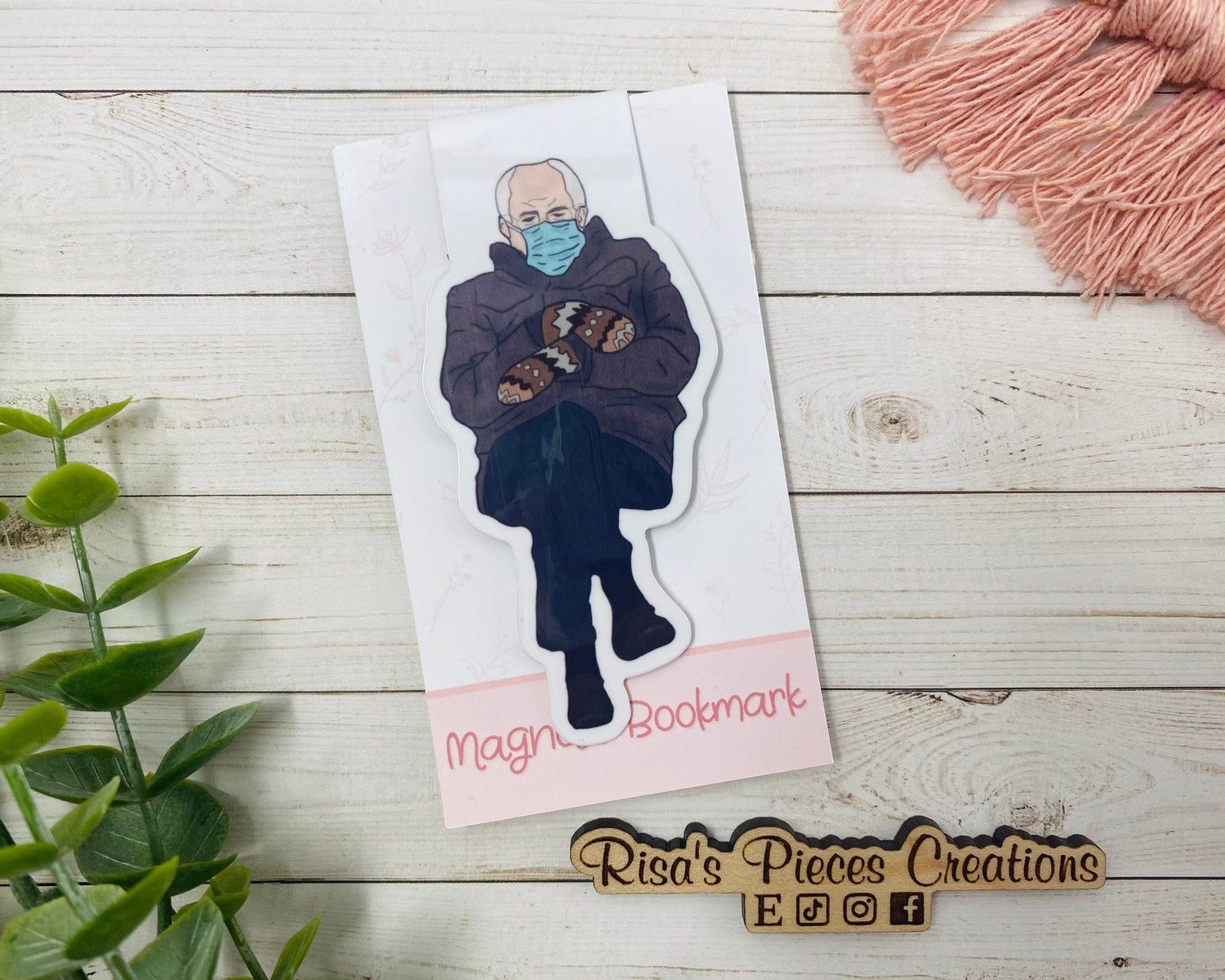 Bernie Magnetic Bookmark, Reading Accessory, Planner Clip, Planner Accessory, Stocking Stuffer, Gift for Coworker, For friend, gag gift