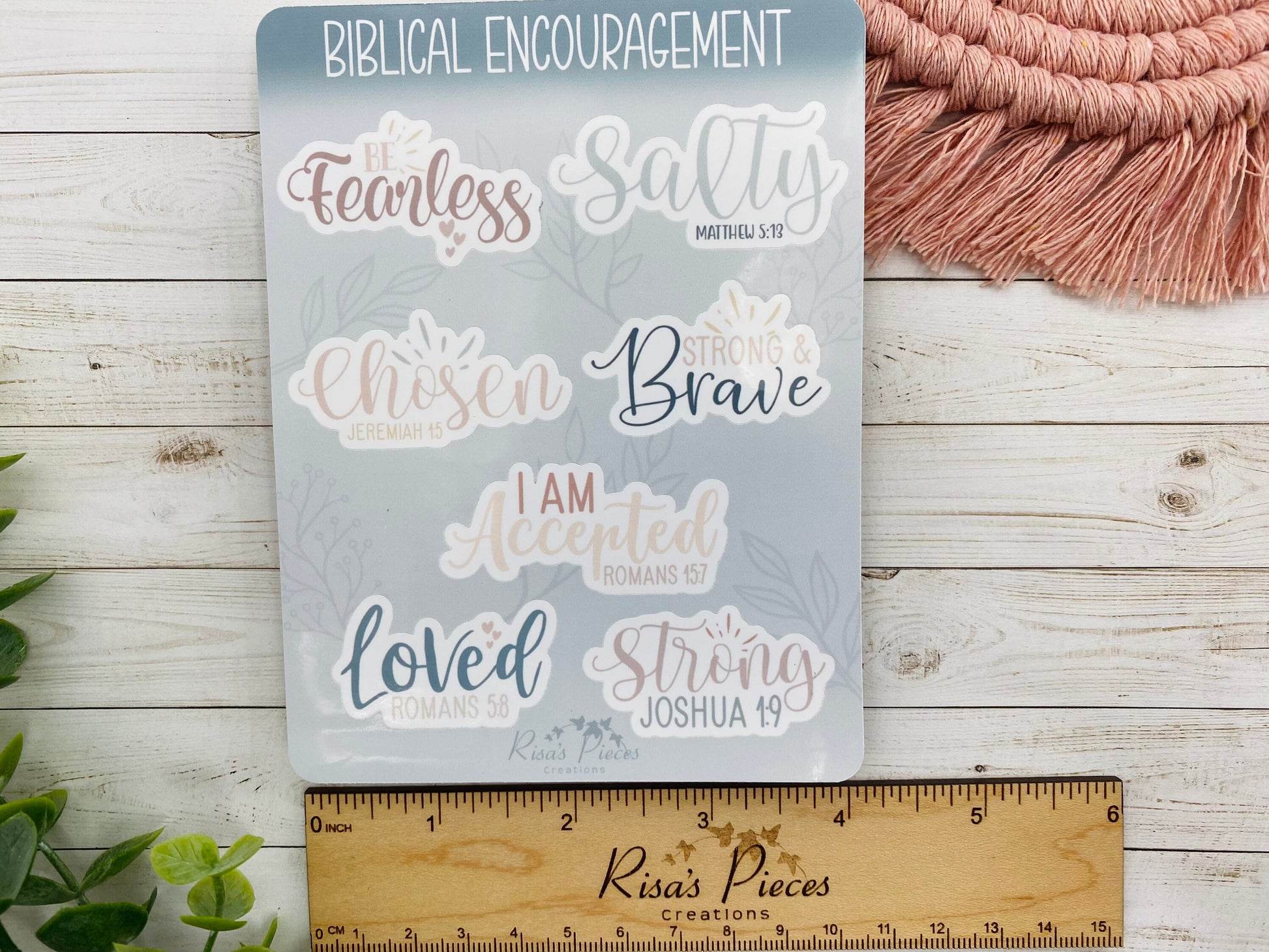 Christian Encouragement Sticker Sheet, Clear Stickers, Journal Stickers, Bible Promises, Bible Stickers for Sunday School, Inspirational