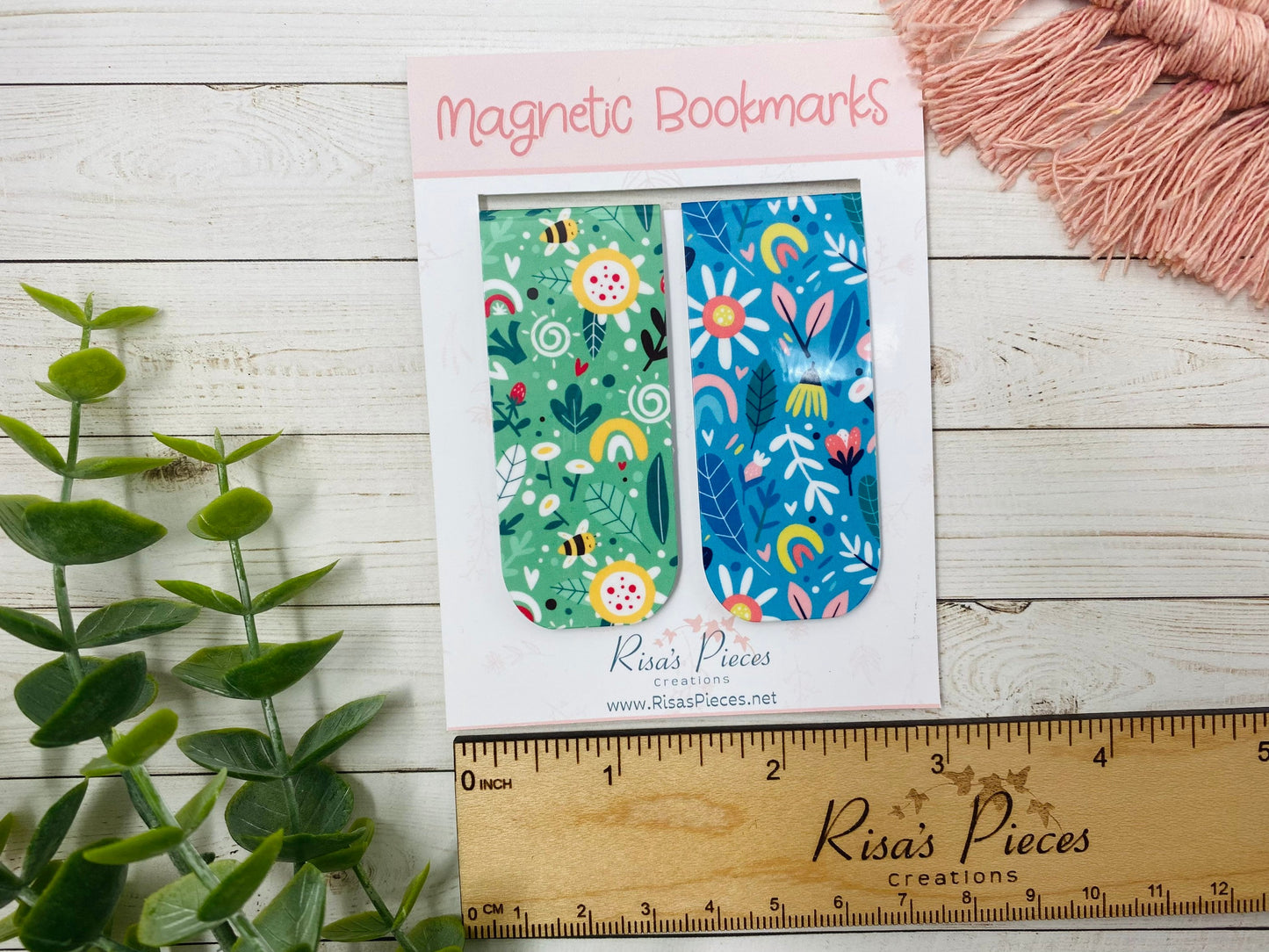 Springtime Magnetic Bookmarks, Planner Accessory, Book Lover, Gift for Wife, For Daughter, Birthday Gift for Girlfriend, Best Friend Gift
