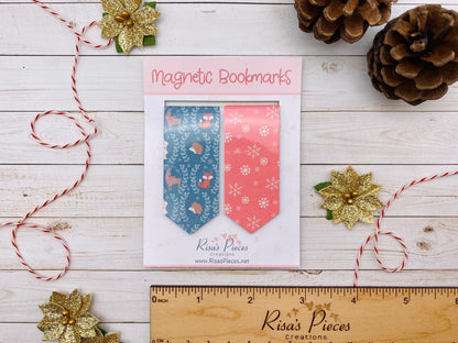 Woodland Creatures Magnetic Bookmarks, Stocking Stuffer for kid, Christmas Gift for Mom, Teacher Secret Santa Gift for Her, Best Friend Gift