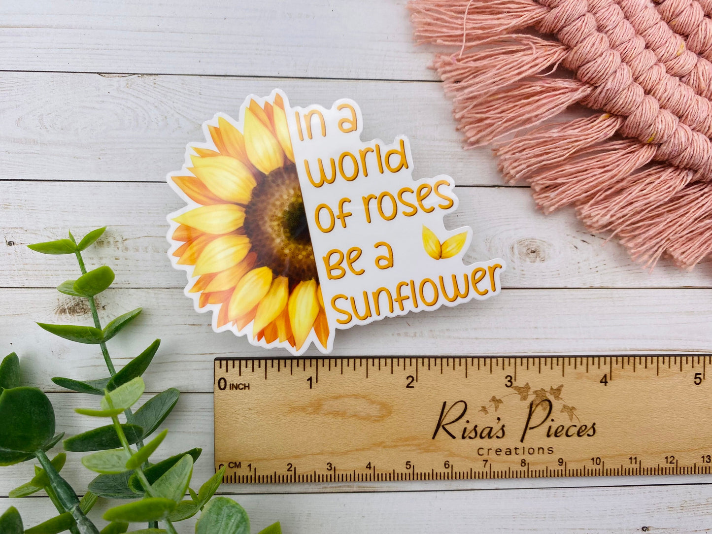 Be a Sunflower Sticker, Floral stickers, Plant stickers, Inspirational Stickers, 16th Birthday Gift for Teen Girl, For Mom, Graduation Gift
