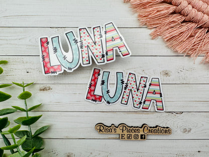 Custom Name Stickers, Name Decal, Stocking Stuffer for Kids, Personalized Name Sticker for Teen, Best Friend Birthday Gift, School Supplies