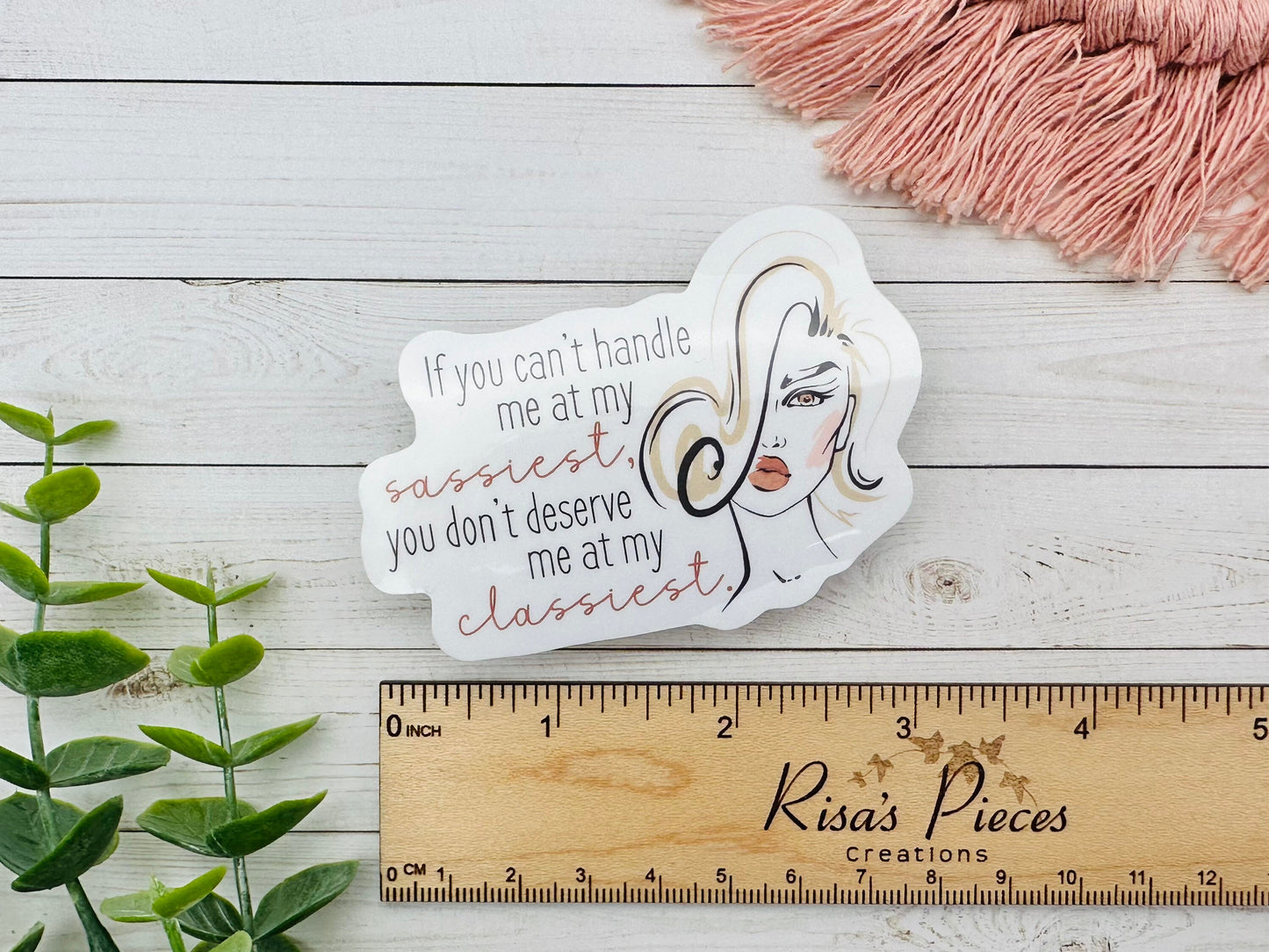 Sassy Classy Snarky Sticker, Funny Sticker for Laptop, Sister Birthday Gift, Best Friend Humor, Water Bottle Stickers, Teen Girl Gifts