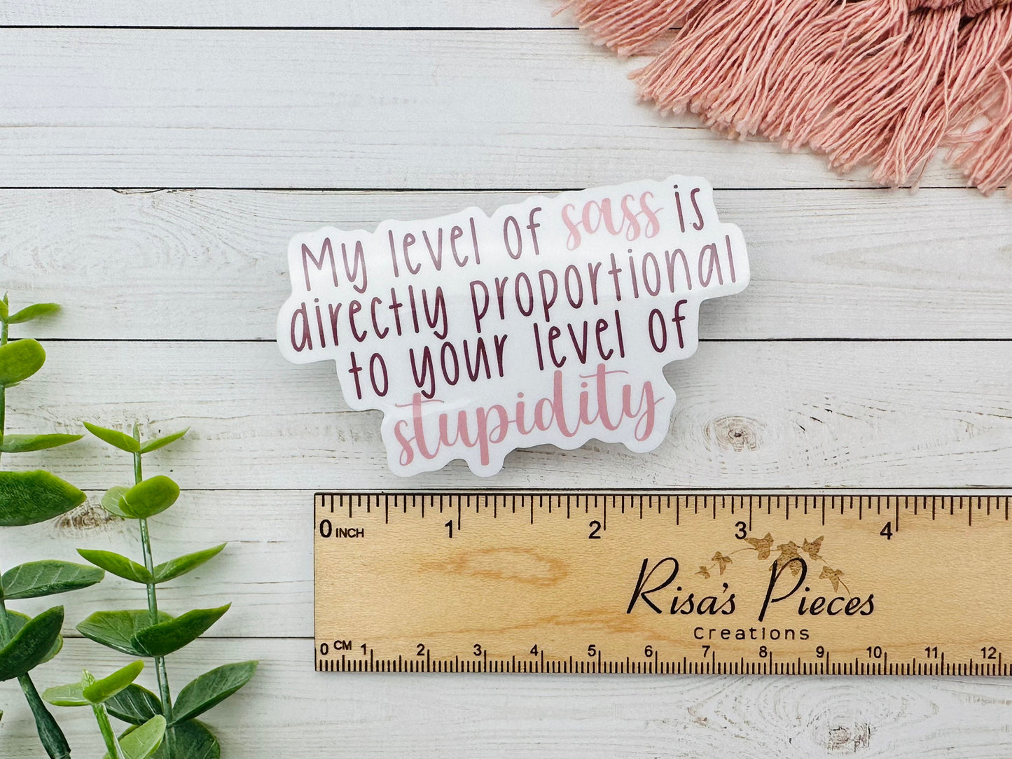 My Sass Sticker, Funny Sticker for Laptop, Sister Birthday Gift, Best Friend Humor, Water Bottle Stickers, Teen Girl Gifts, Snarky Stickers