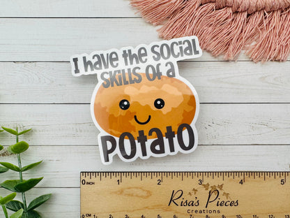 AntiSocial Sticker, Funny Sticker for Laptop, Water Bottle Stickers, Best Friend Gift for Introvert, Neurodivergent Gift, For Coworkers
