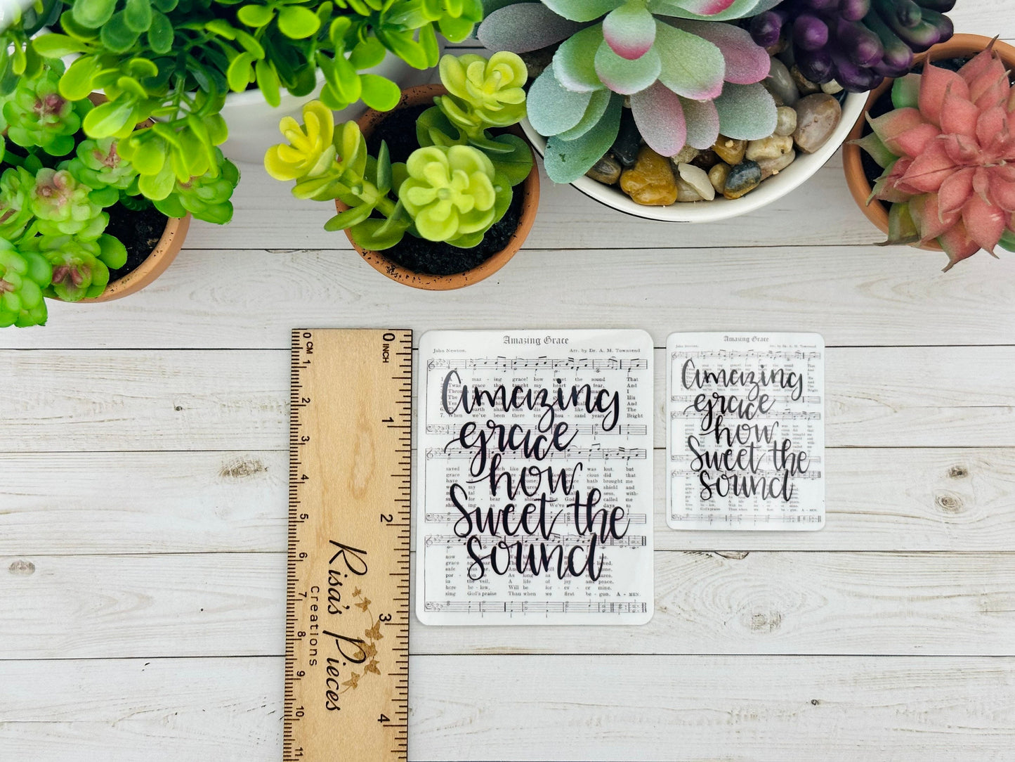 Amazing Grace Sticker, Christian stickers for laptop, Aesthetic Sticker for water bottle, Christian Hymns, Gift for Mom, for Friend