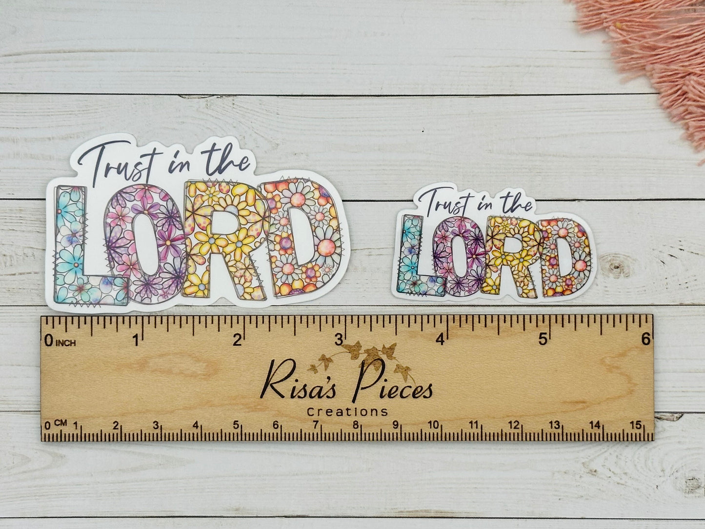Trust in the Lord Sticker, Christian Stickers, Faith Stickers for Friend, Cute Bible Journal Decals, Easter Basket Ideas, Encouragement Gift