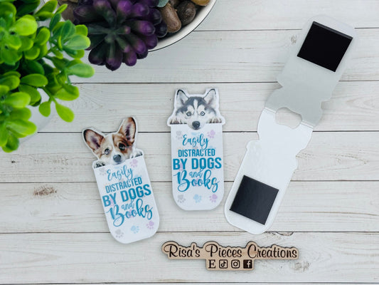 Peeking Dog Magnetic Bookmark, For Animal Lover, Gift for Dog Mom, For Readers, Gift for Dog Lover, Corgi, German Shepherd, Husky, Frenchie