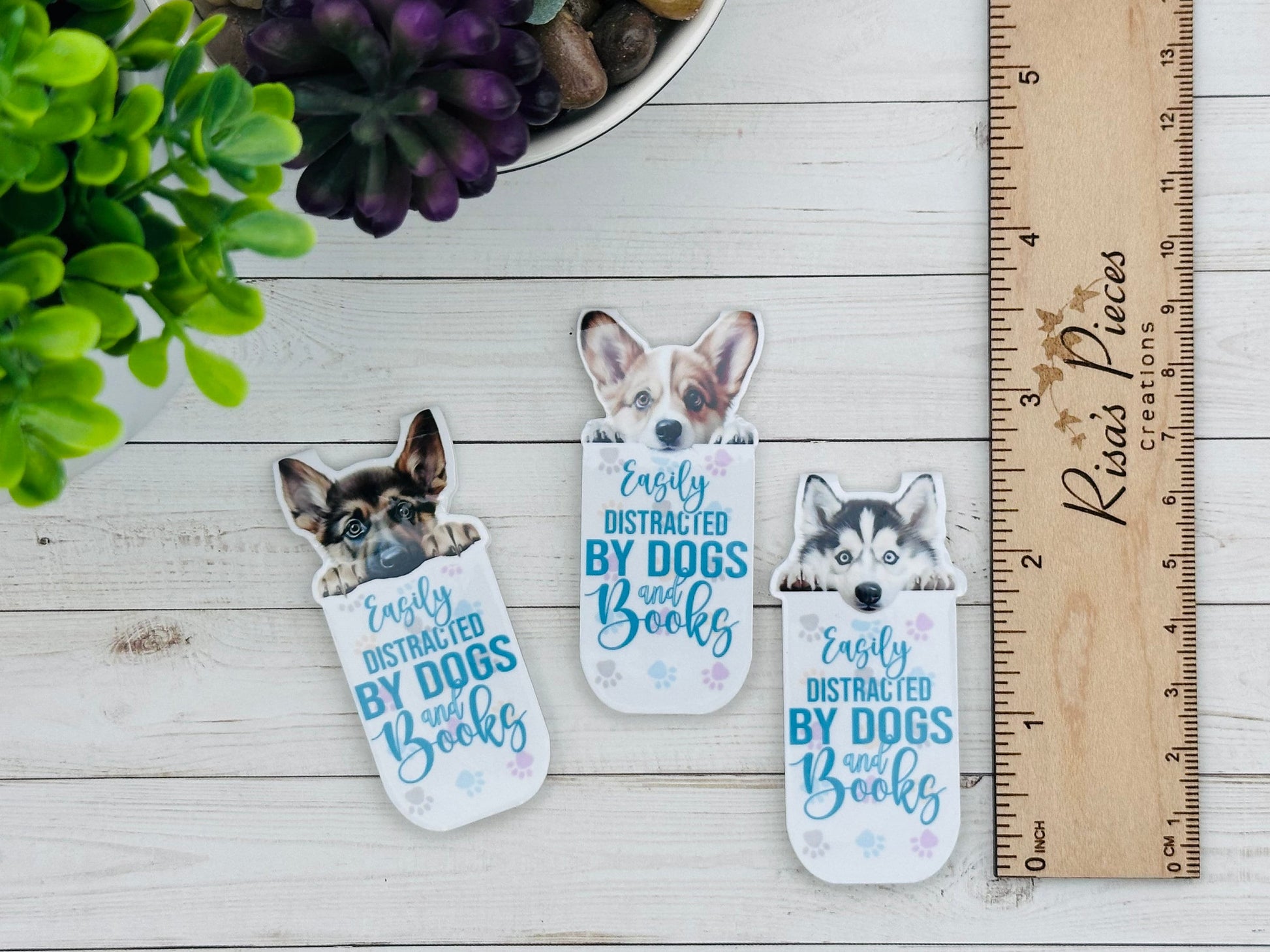 Peeking Dog Magnetic Bookmark, For Animal Lover, Gift for Dog Mom, For Readers, Gift for Dog Lover, Corgi, German Shepherd, Husky, Frenchie