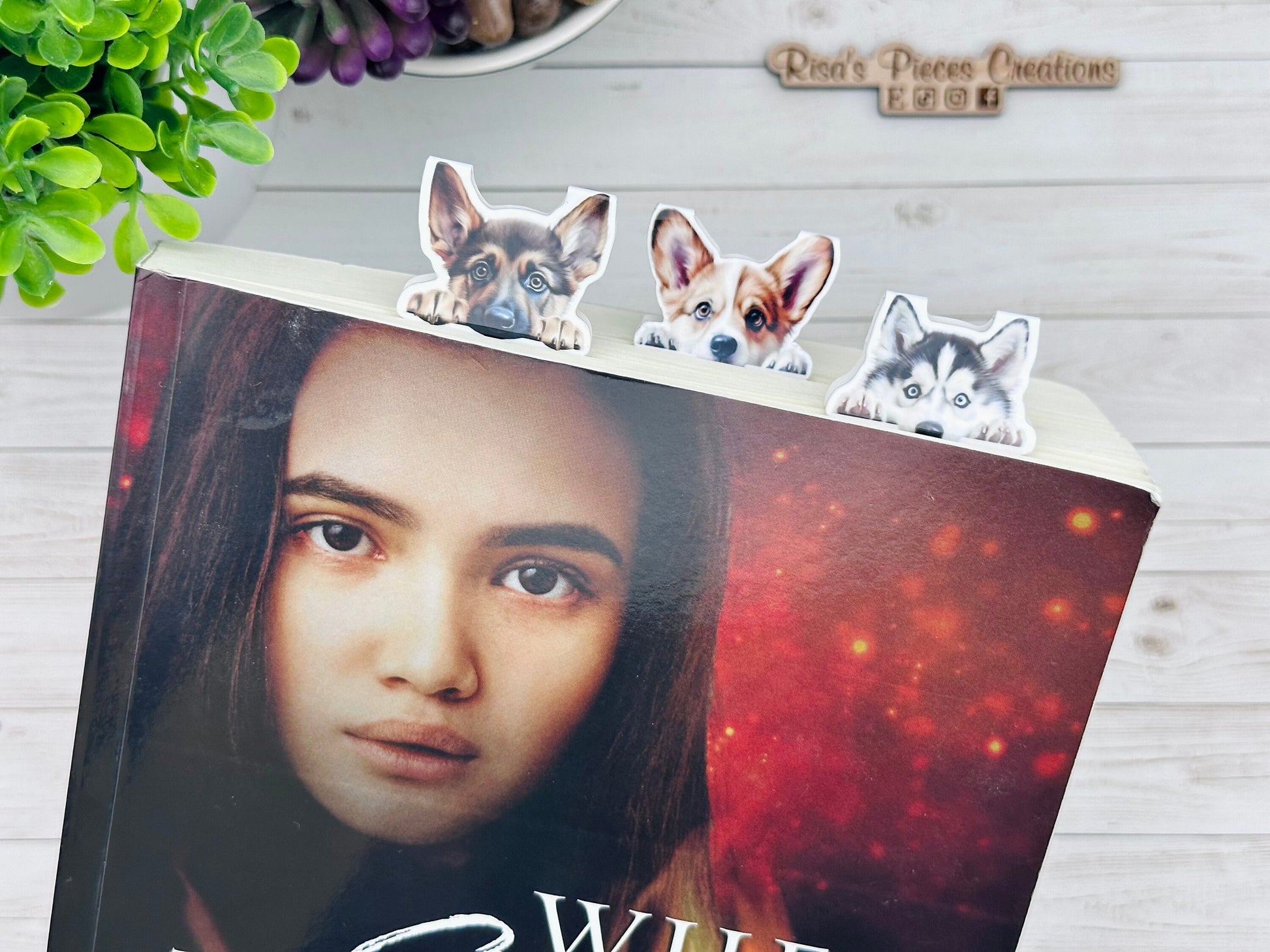 Peeking Dog Magnetic Bookmark, For Animal Lover, Gift for Dog Mom, For Readers, Gift for Dog Lover, Corgi, German Shepherd, Husky, Frenchie
