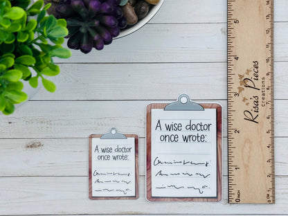Funny Doctor Handwriting Sticker, for Pharmacist, Nurse Appreciation Gift for Her, Medical Humor, Secret Santa Gift for Doctor, for coworker