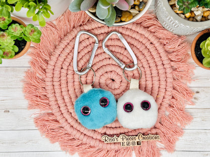 Baby Worry Buddy Bag Clip, Sensory Comfort Toy Keychain, Sensory Keyring, sensory plush, calming sensory toy, emotional support, fidget stim