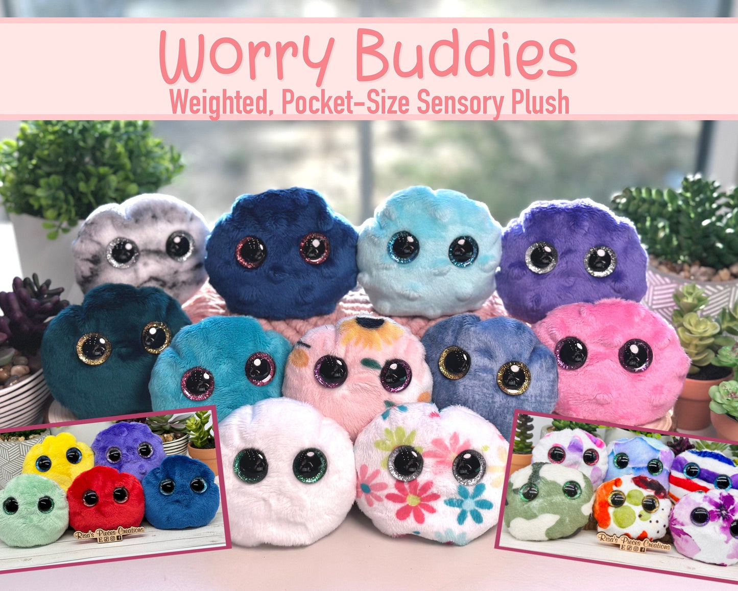 Worry Buddy, Sensory Comfort Toy, Emotional support, Fuzzy sensory plush, calming sensory animal, support fidget toy pet, stim
