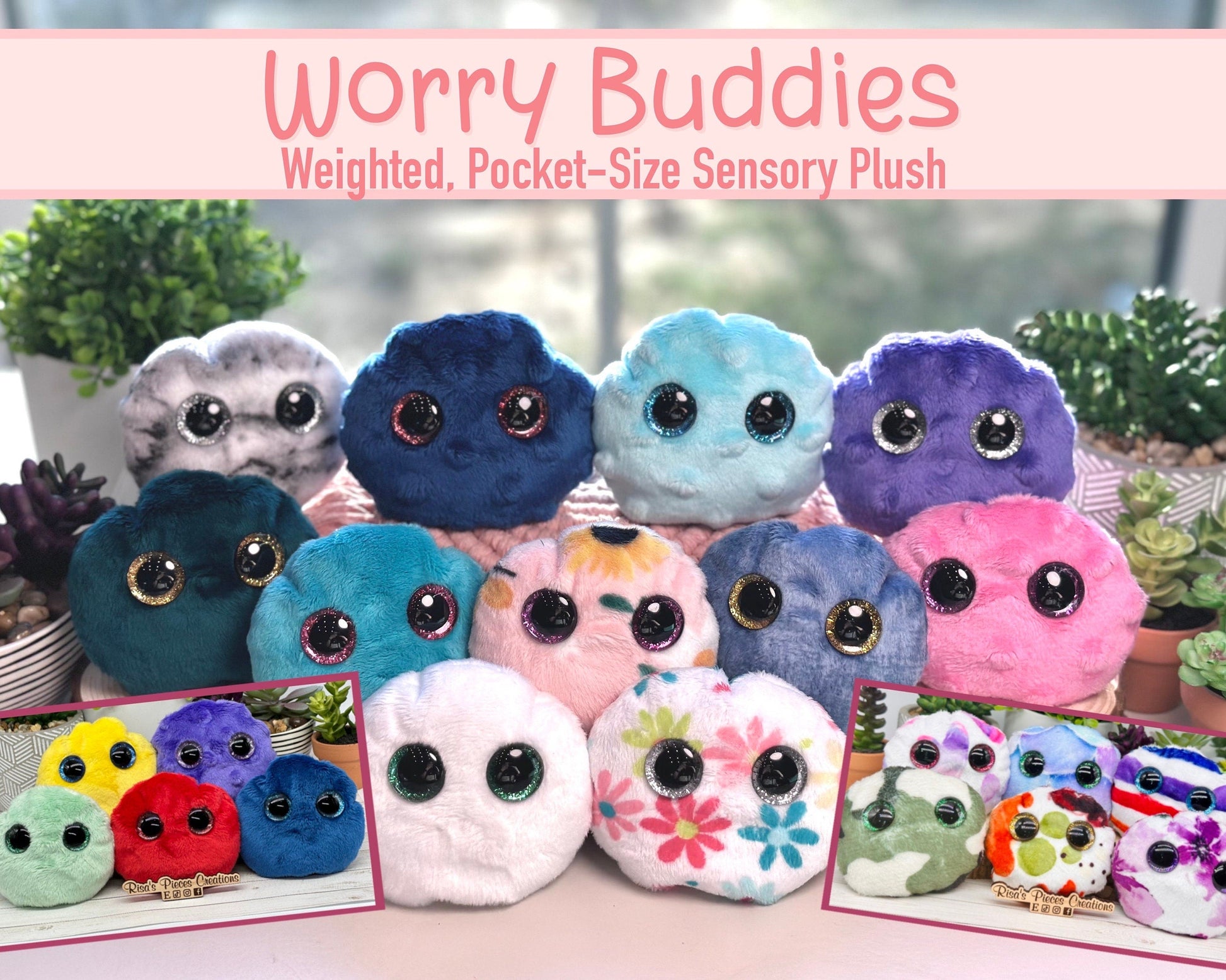 Worry Buddy, Sensory Comfort Toy, Emotional support, Fuzzy sensory plush, calming sensory animal, support fidget toy pet, stim