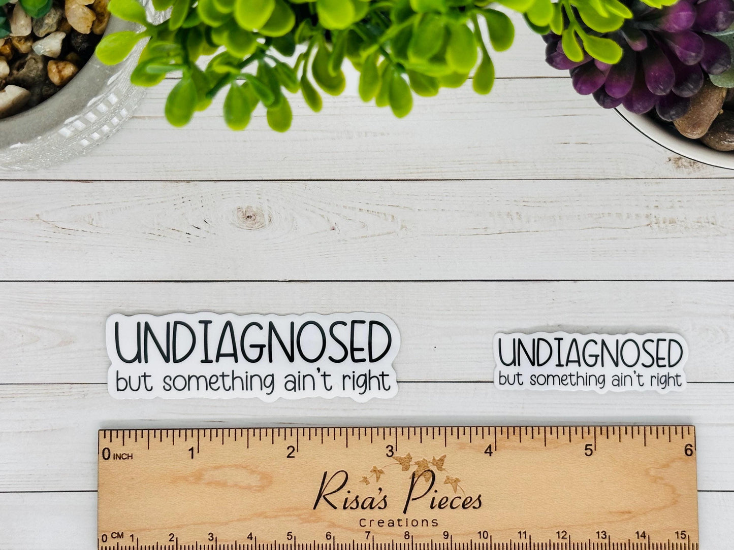 Undiagnosed Sticker, Funny Sticker for Laptop, Birthday gift For Friend, Snarky Stickers, Friend Humor, Water Bottle Stickers, For Teens