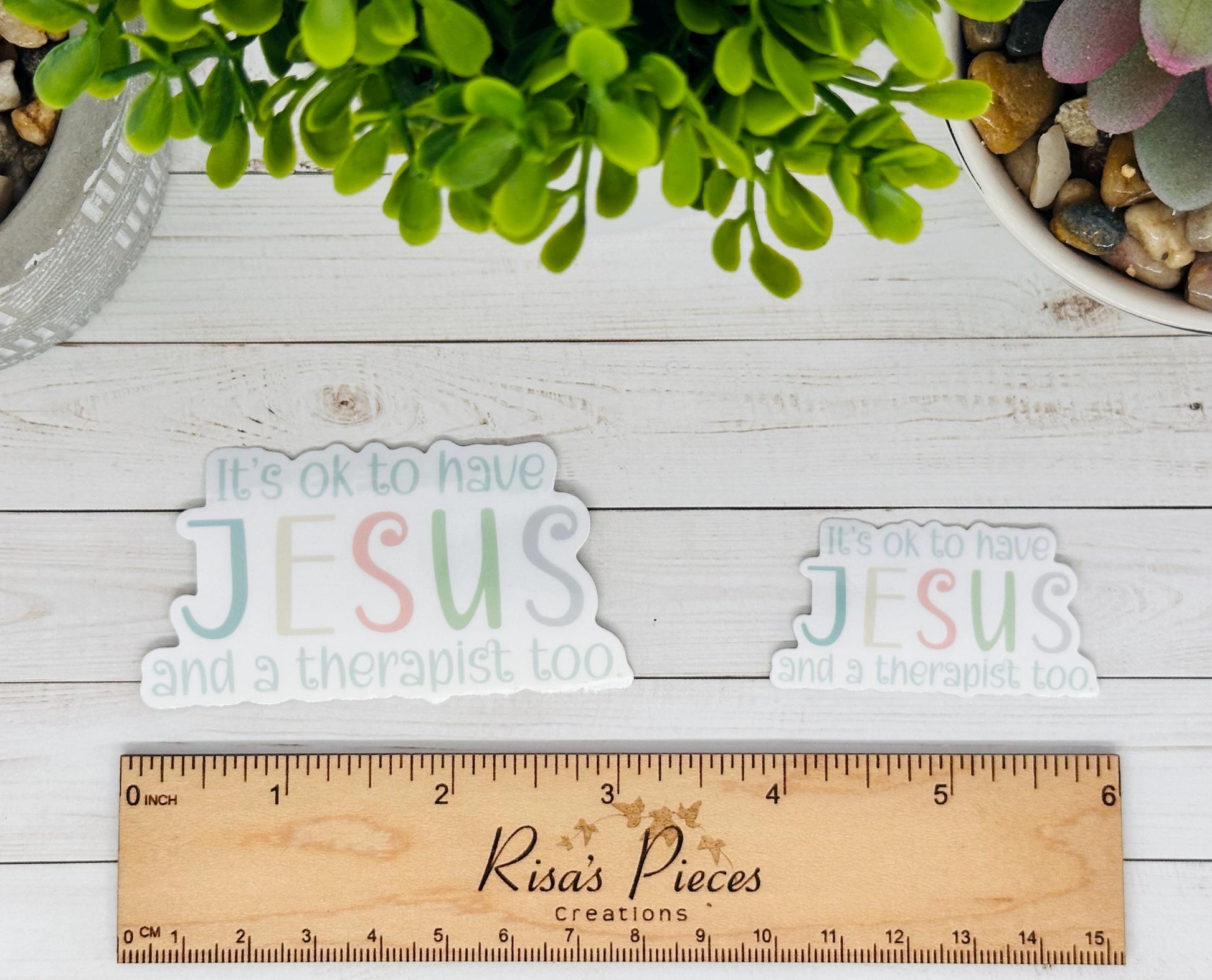 Jesus and a Therapist Sticker, Christian sticker, Encouragement for Friend, Motivational Inspirational Sticker, For Sister, Best Friend Gift