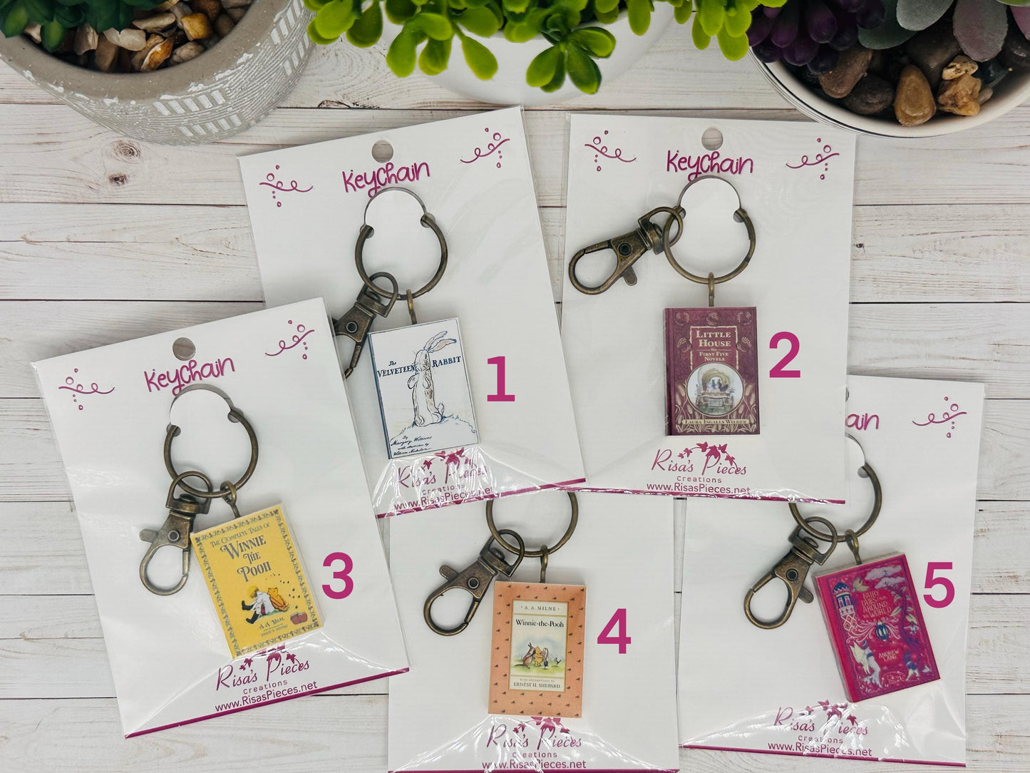 Miniature Book Keychain: Reader Gift, Book Lover, Bibliophile