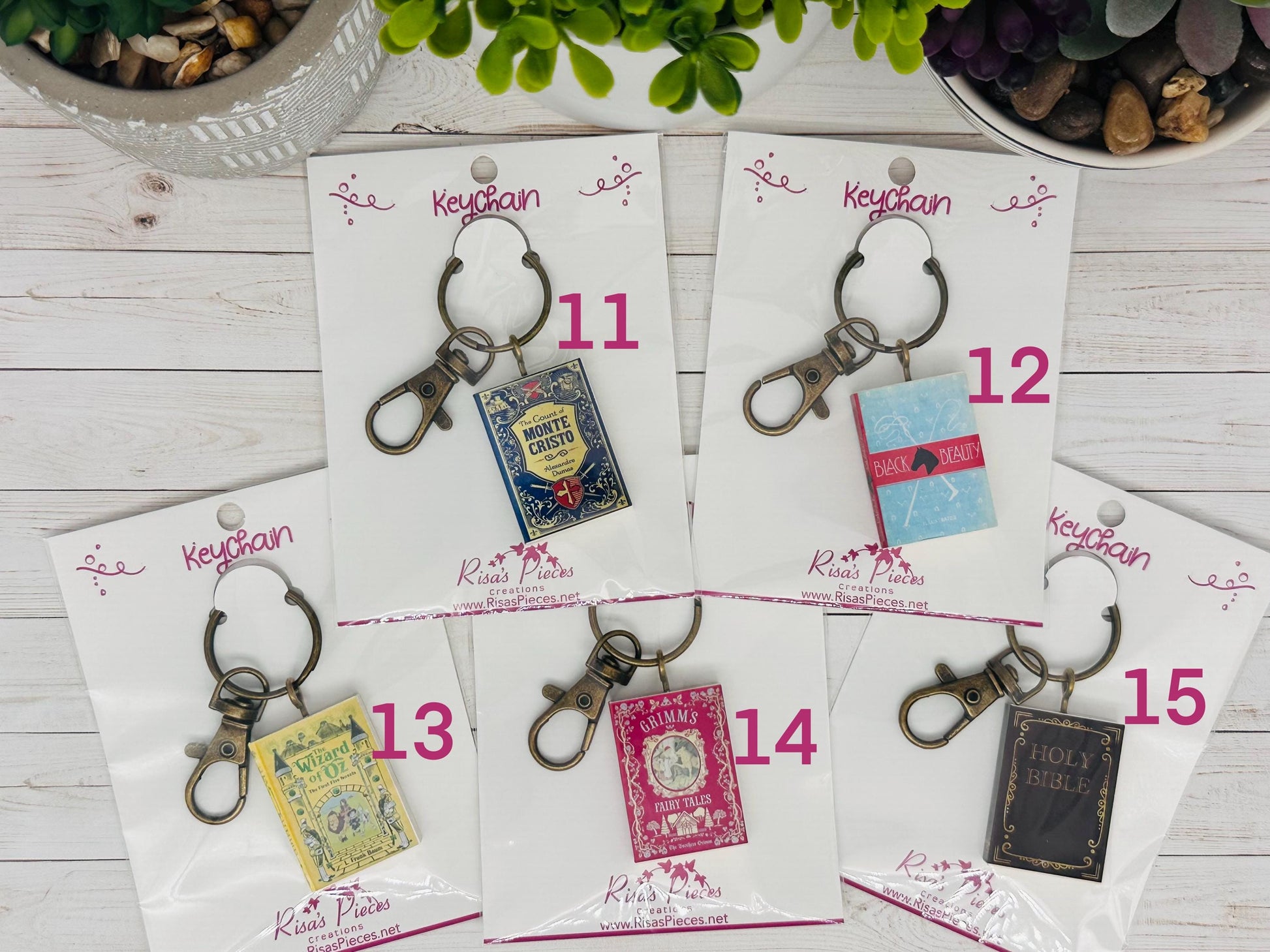 Miniature Book Keychain: Reader Gift, Book Lover, Bibliophile