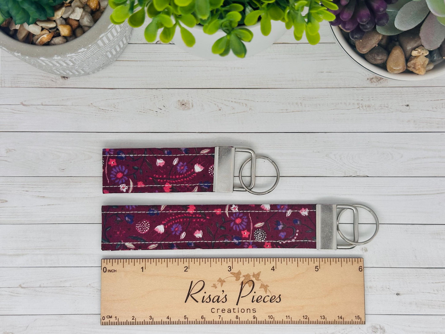 Burgundy key fob and wristlet, Keychain gift for best friend, Stocking Stuffer Ideas, Keyring for New Driver, Mothers Day for mom, teachers