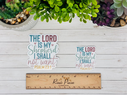 Faith Sticker Pack, Christian Stickers, Bible Verse, Religious Gift for Her, Bible Study Gift for Friend, Psalm 23, She Believed She Could